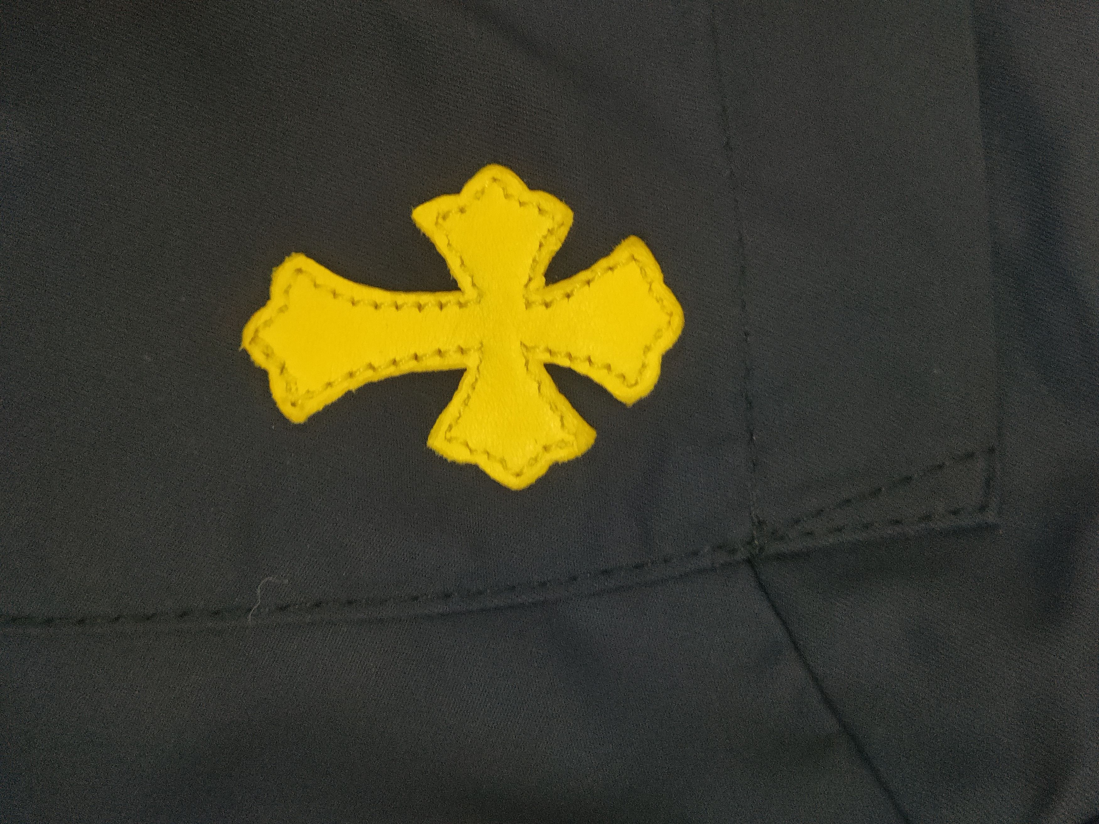 Chrome Hearts Chrome Hearts Yellow Patch Nylon Navy Short Sleeve Shirt Size XS / US 0-2 / IT 36-38 - 5 Thumbnail