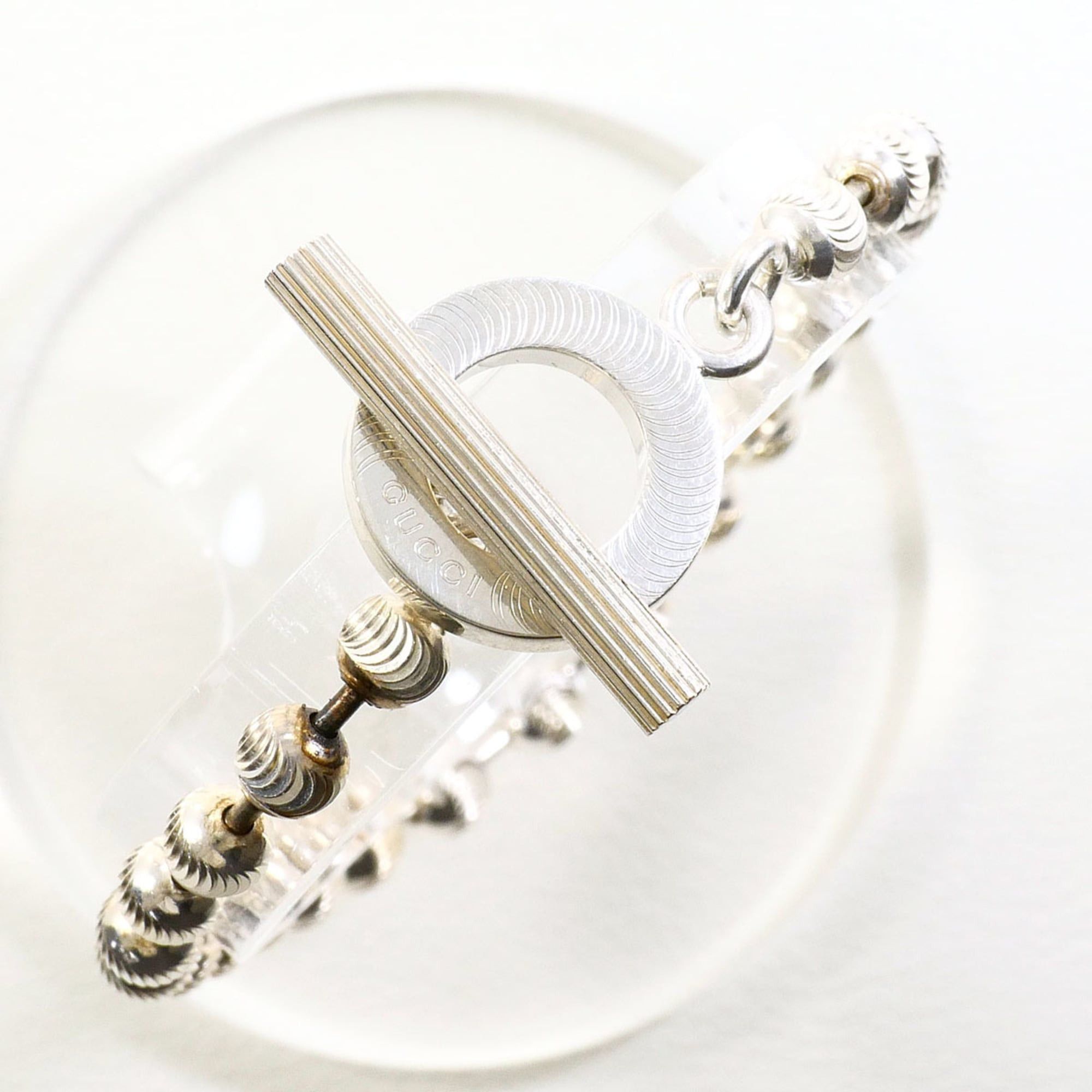 Gucci Gucci ball chain silver bracelet, total weight 14.4g, 18cm, jewelry. Size ONE SIZE - 1 Thumbnail