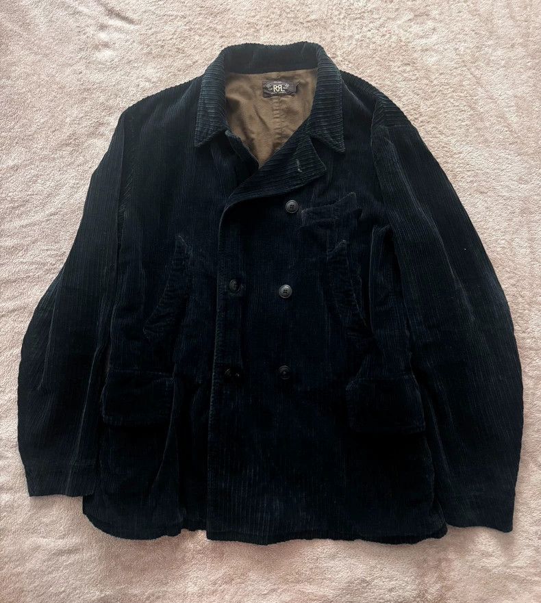 RRL Ralph Lauren RRL Ralph Lauren 2015 blue dyed corduroy double breasted F Size US L / EU 52-54 / 3 - 3 Thumbnail