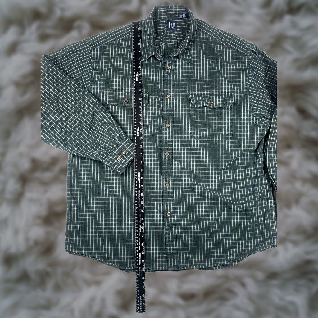 Gap Gap Button-Up Shirt Multicolor Plaid Long Sleeve XL Men’s Heavy Cotton Casual Workwear Shirt Size US XL / EU 56 / 4 - 1 Thumbnail