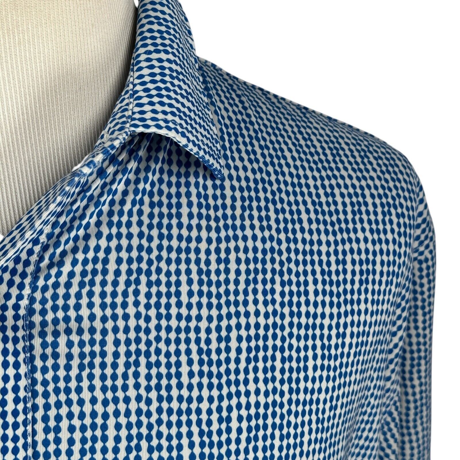 Footjoy FootJoy Polo Shirt Men’s XL Blue Stretch Geometric Size US XL / EU 56 / 4 - 3 Thumbnail