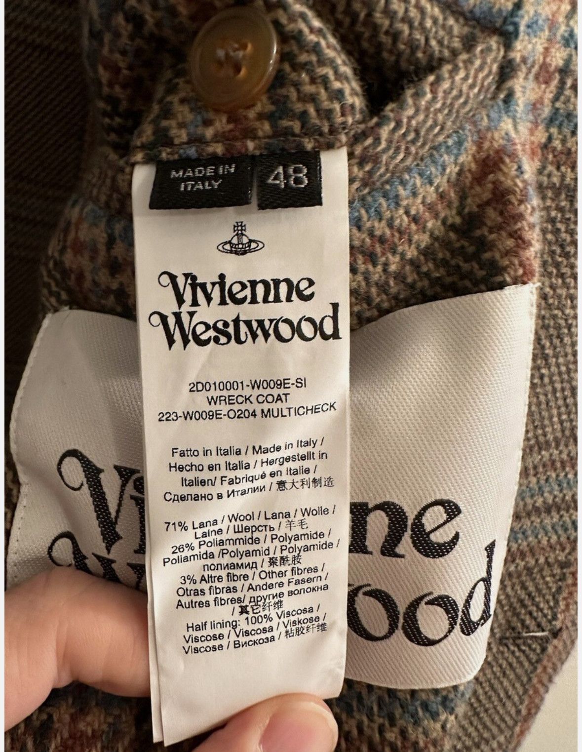 Vivienne Westwood Vivienne Westwood Men’s Plaid Coat Size US M / EU 48-50 / 2 - 6 Thumbnail