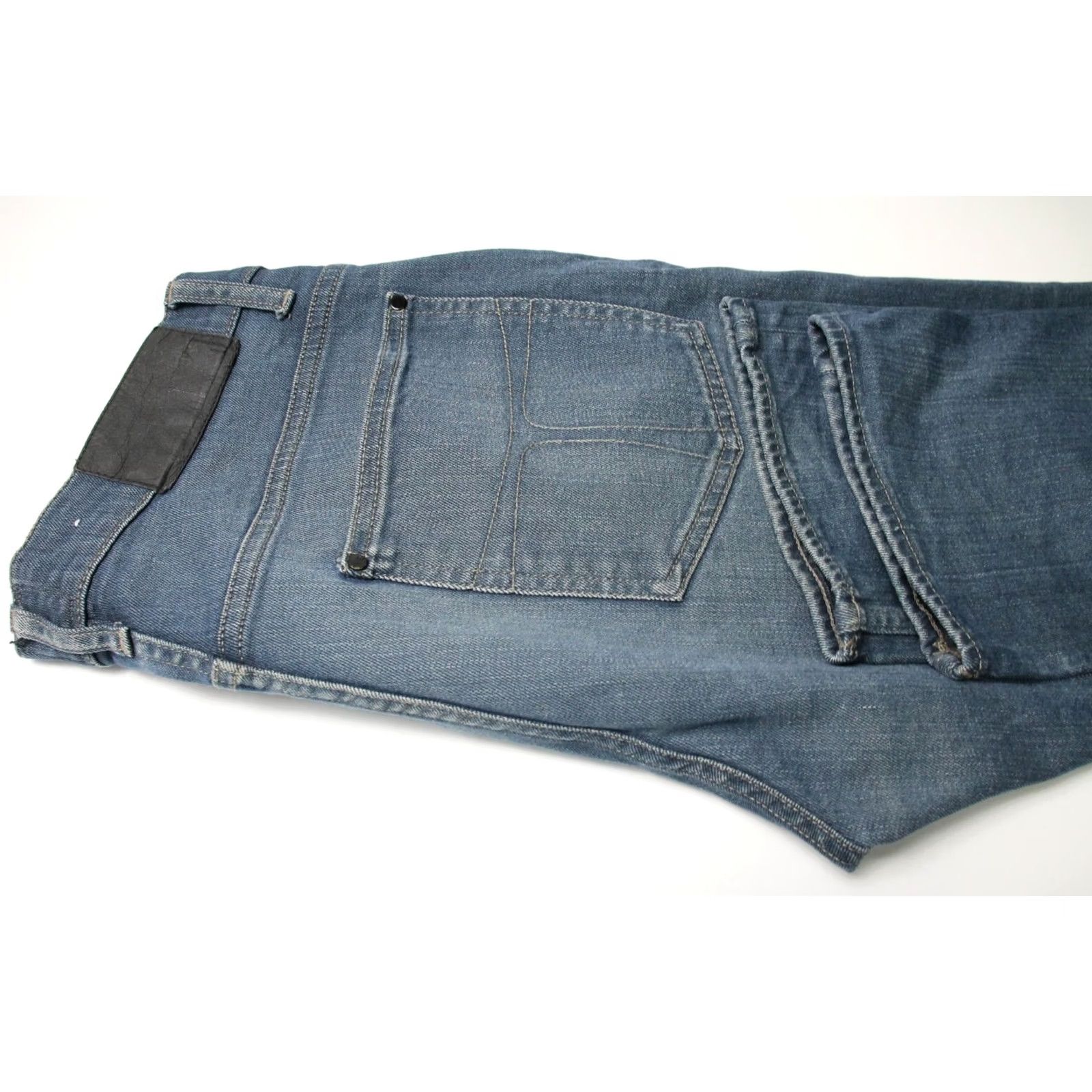 Tiger of Sweden TIGER OF SWEDEN Iggy Ivy Fuel Jeans Slim Fit W33/L34 Whiskers Faded Blue Denim Men Size US 33 - 5 Thumbnail