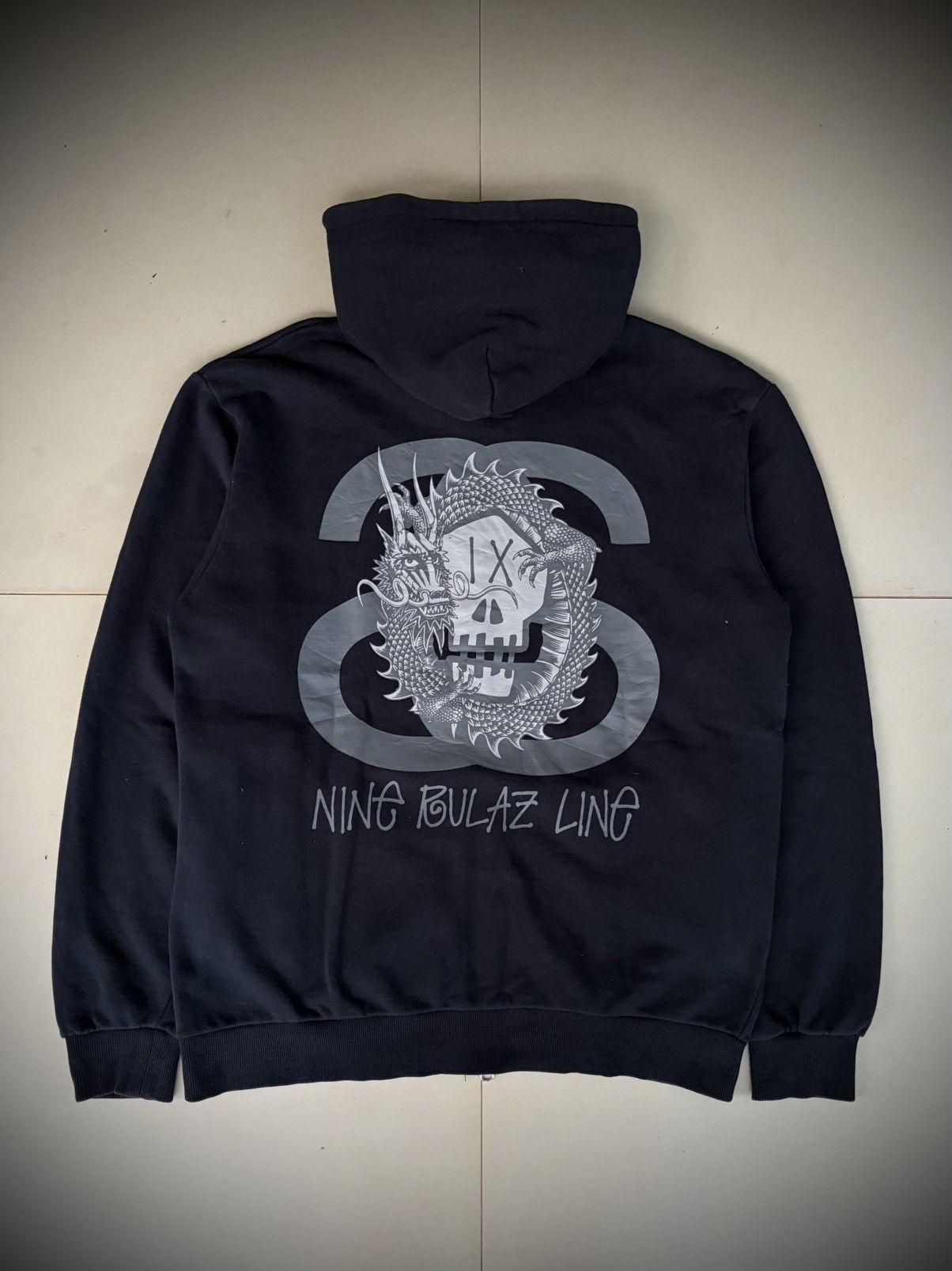 Stussy Stussy Skulls Pigment Dyed Zip Hoodie Size S | Grailed