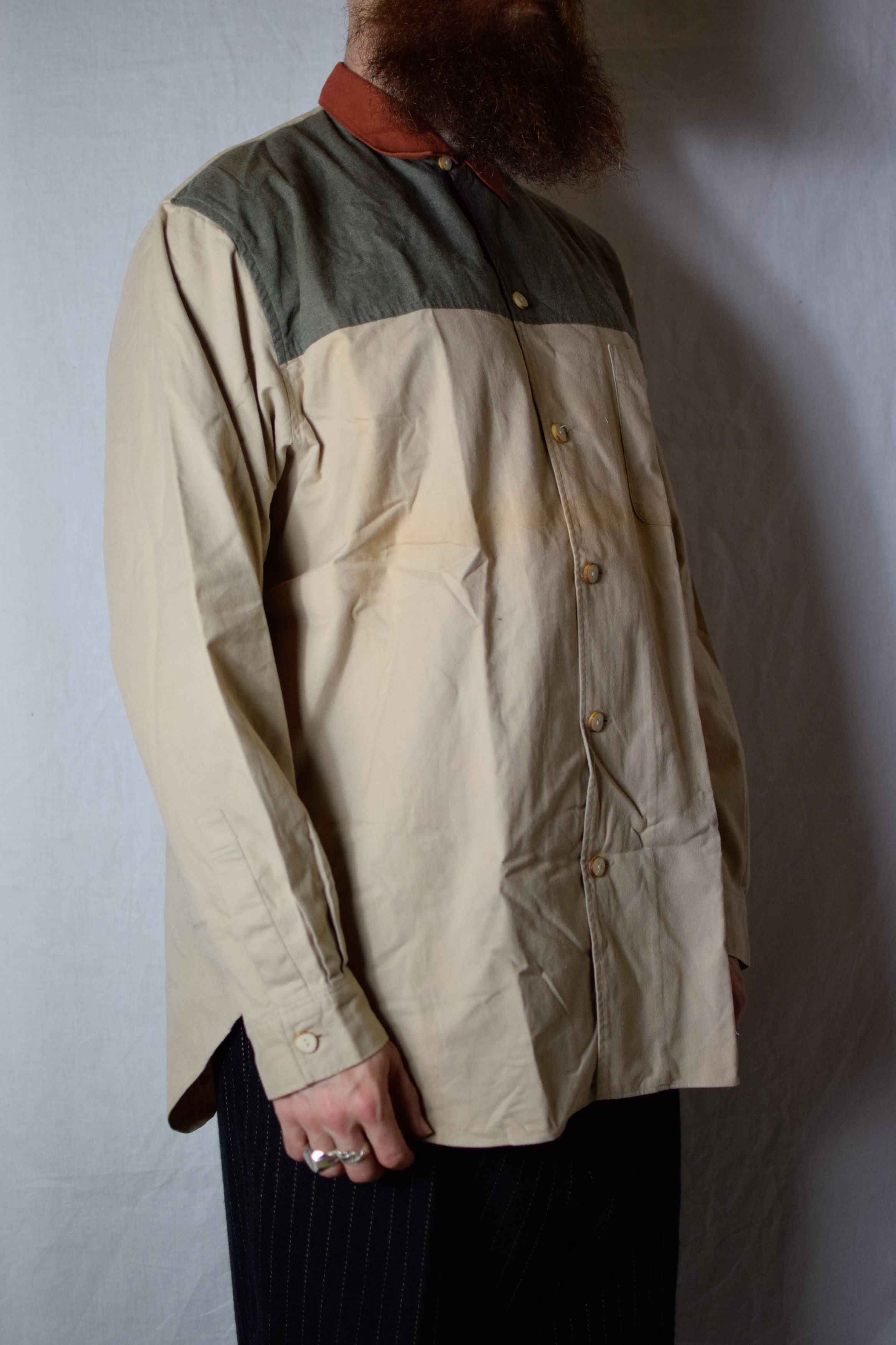 Yohji Yamamoto YYPH AW90 Archive Colour Block Shirt Size US L / EU 52-54 / 3 - 5 Thumbnail