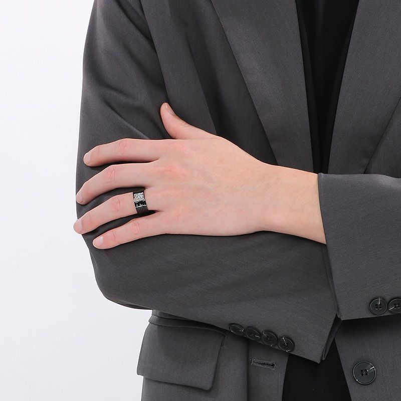 Jewelry Vintage Jewelry Rings Open Size Chrome Ring (Size 7-13) Size ONE SIZE - 2 Thumbnail