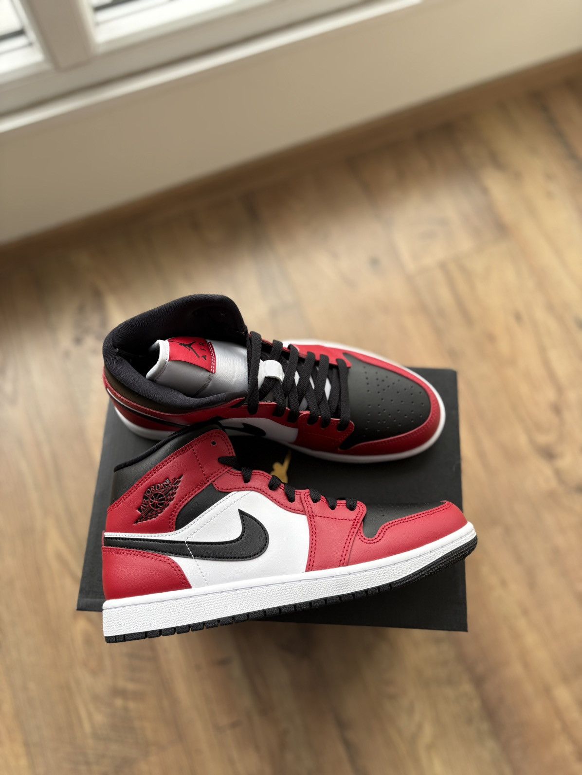 Nike Nike Air Mid 1 “Black / Gym Red” Size US 9.5 / EU 42-43 - 4 Thumbnail