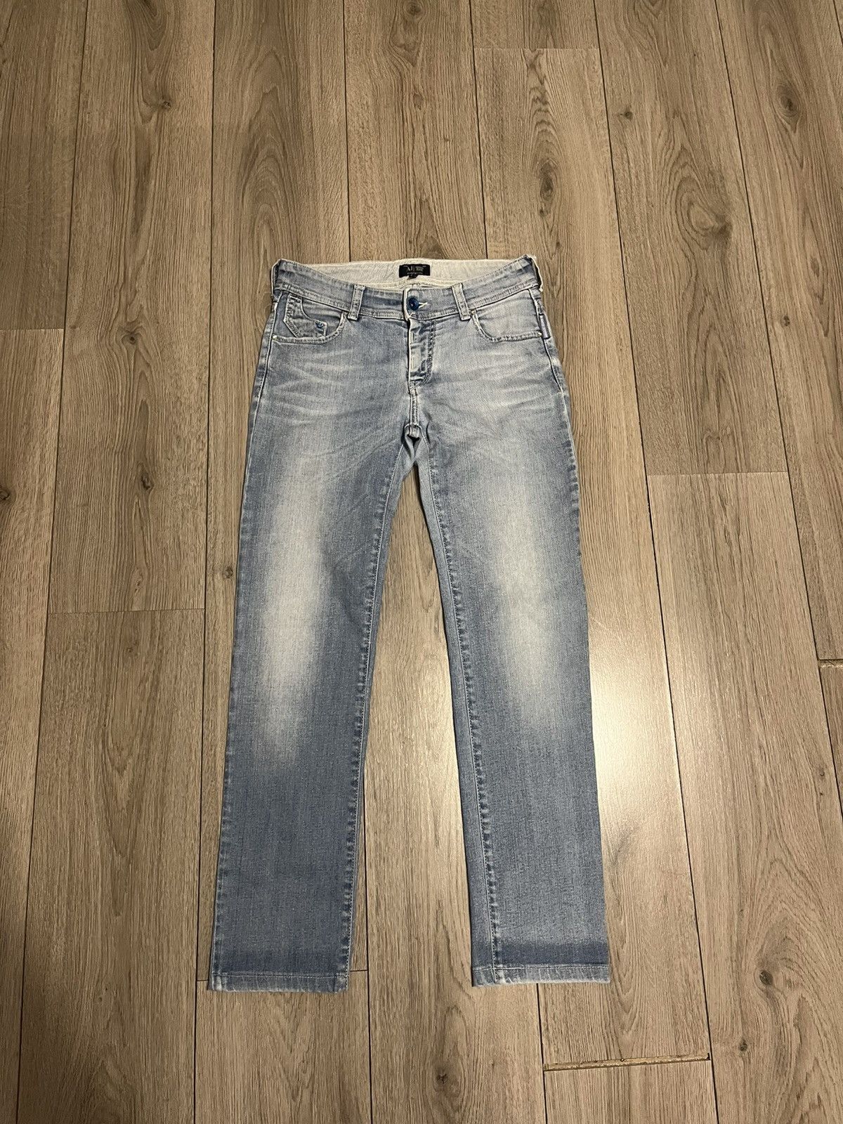 Armani × Emporio Armani × Giorgio Armani Armani Jeans Metal Logo Size 27" / US 4 / IT 40 - 1 Thumbnail