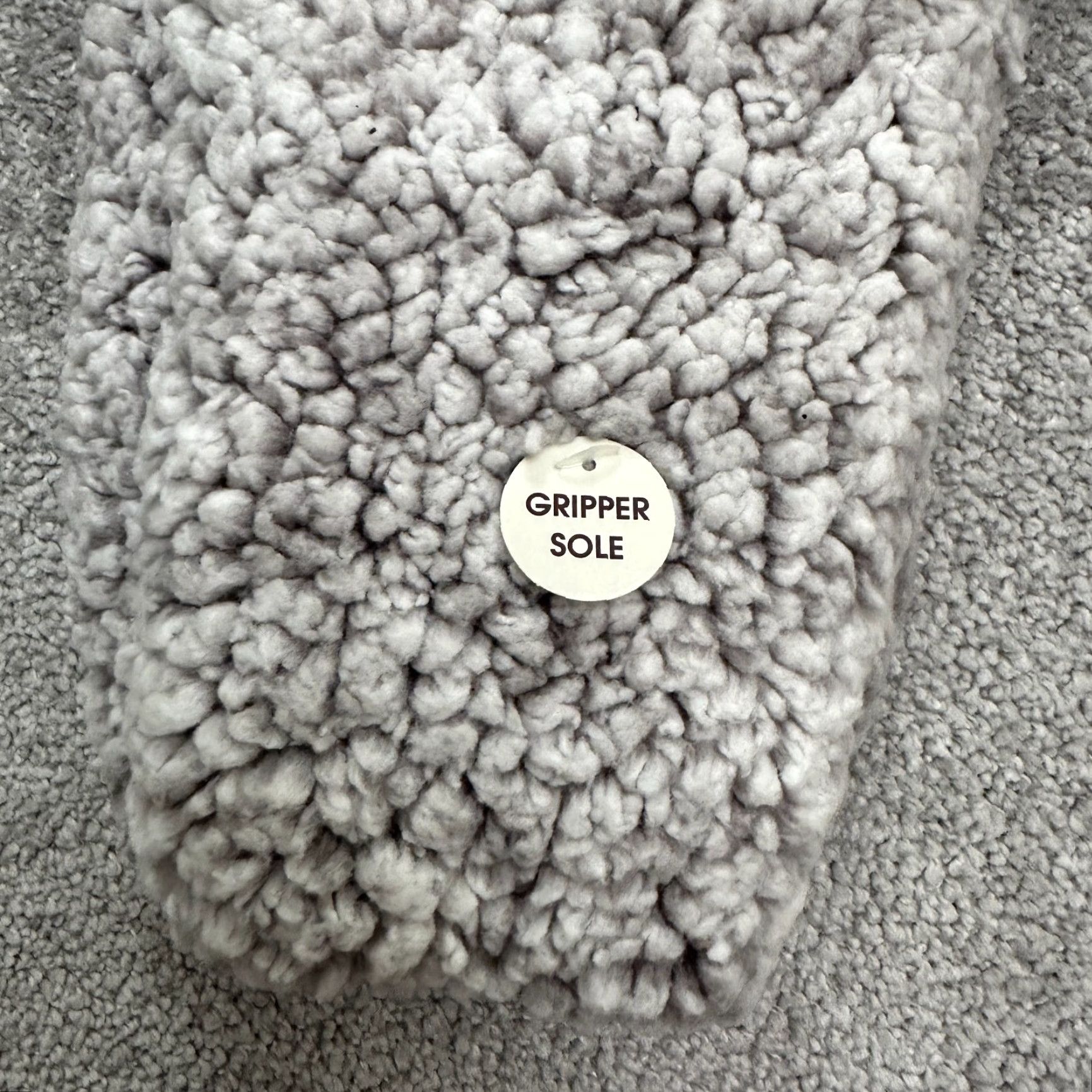 Vintage Daisy Fuentes Sherpa Lined Lodge Socks Womens 4-10 Gray Gripper Sole NWT New Size ONE SIZE - 4 Thumbnail