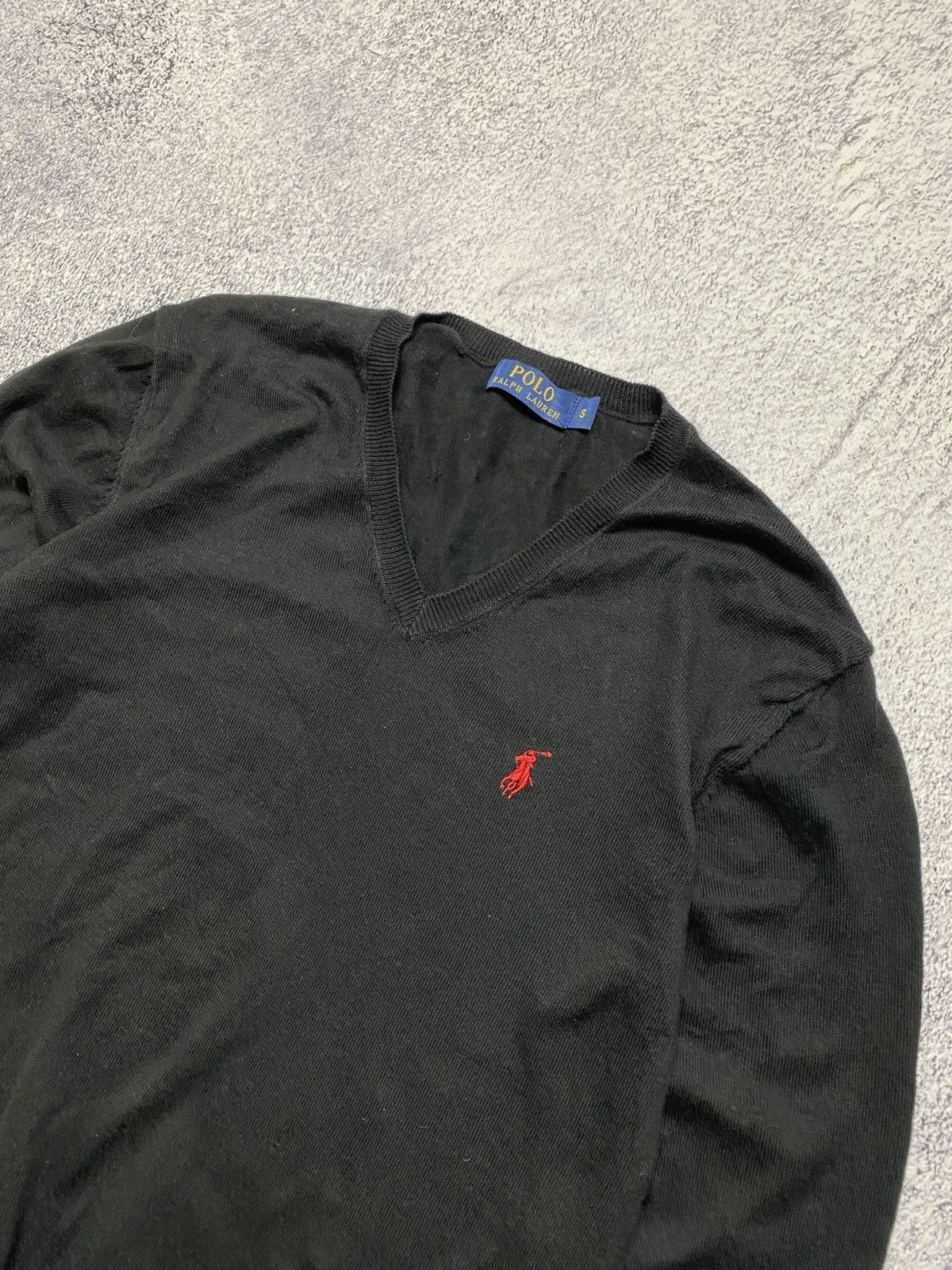 Polo Ralph Lauren Vintage Polo Ralph Lauren Luxury Black V-Neck Sweater Size US M / EU 48-50 / 2 - 4 Thumbnail
