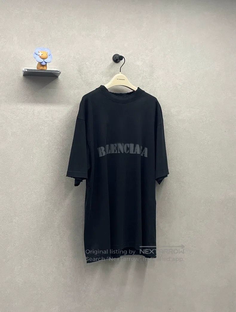 Balenciaga Balenciaga Letter Printed Loose Fit Round Neck Short Sleev Size US XS / EU 42 / 0 - 2 Thumbnail
