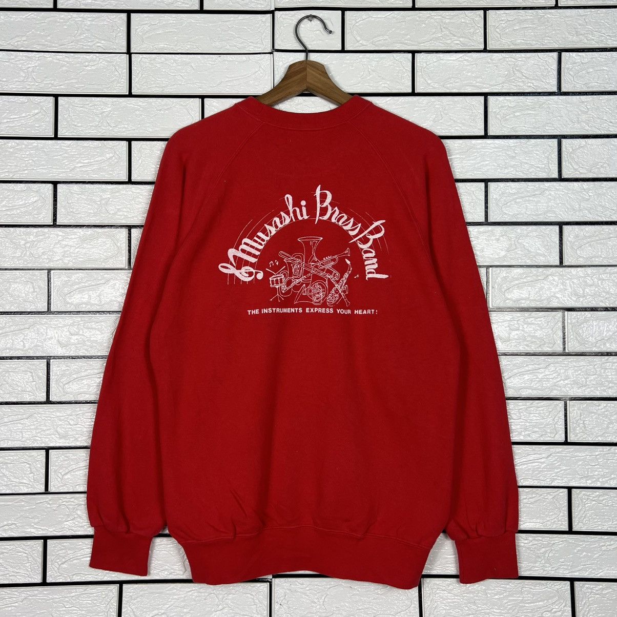 Vintage Vintage 90s Musashi Brass Band Graphic Sweatshirt #4005-C182 Size US L / EU 52-54 / 3 - 1 Thumbnail