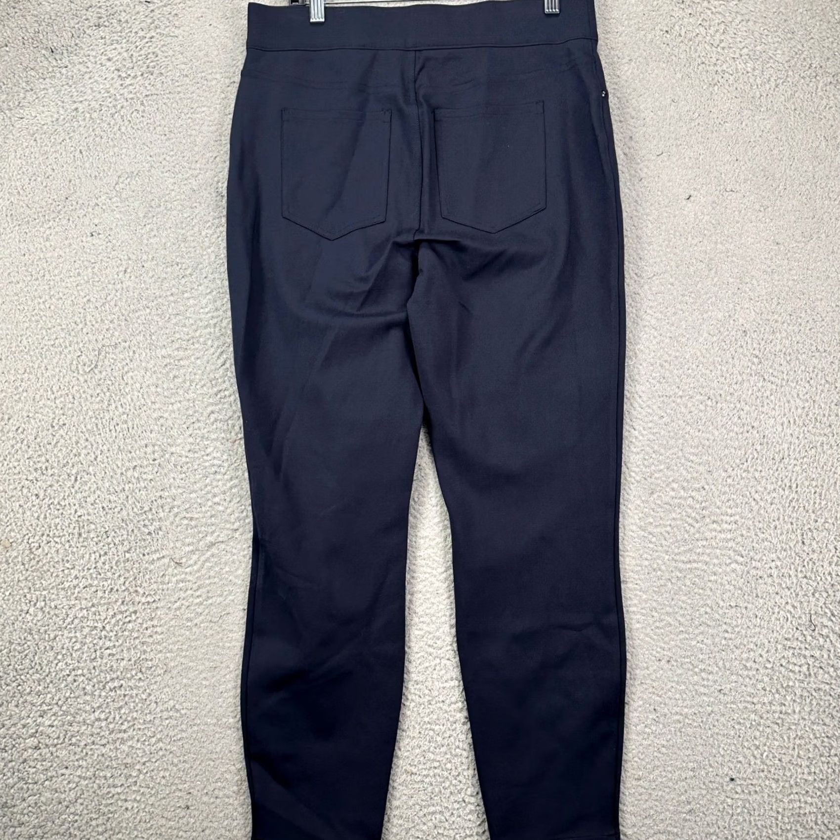 Spanx SPANX Womens XL Pants Ponte Blue Fitted Stretch Gym Workout Yoga Exercise Ankle Straight Leg Trousers Size 40" / US 18 - 2 Thumbnail