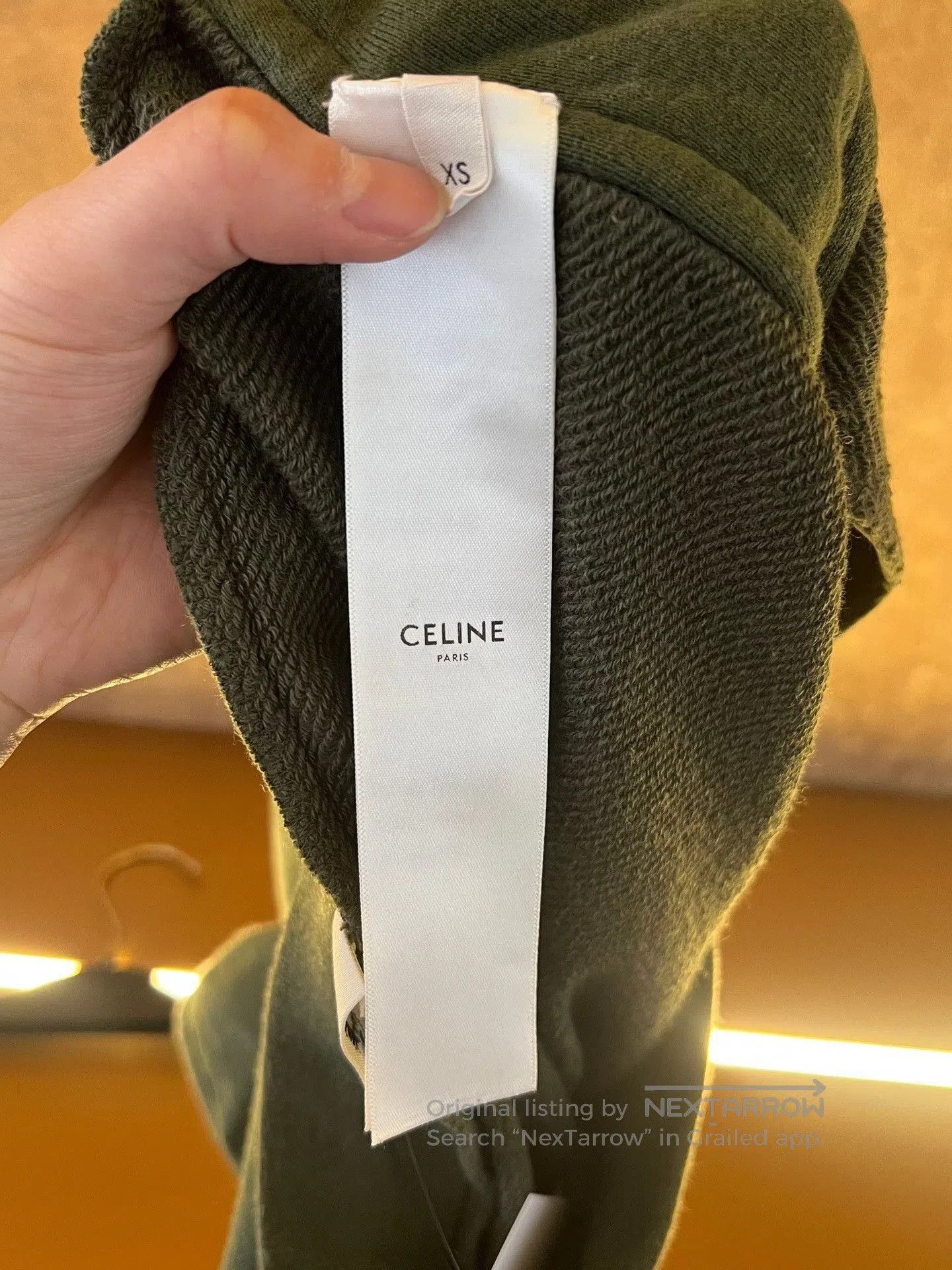 Celine Celine Olive Green Cashmere Shorts. Size 28" / US 6 / IT 42 - 4 Thumbnail