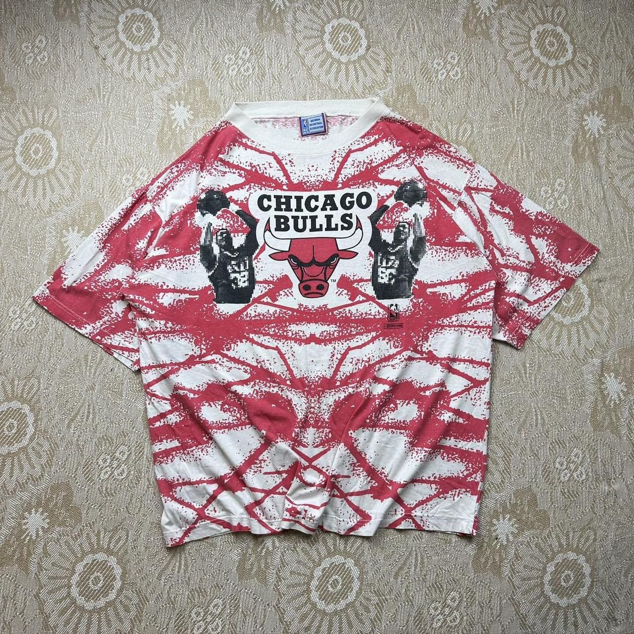 NBA × Spalding 90’s Spalding Chicago Bulls AOP t shirt Size US XL / EU 56 / 4 - 1 Thumbnail