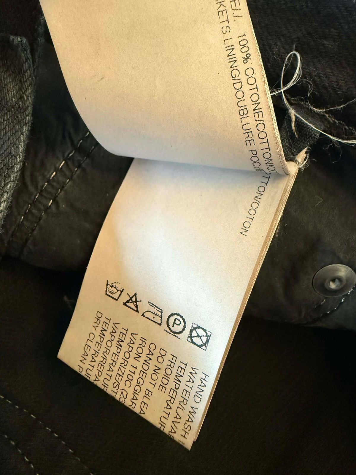 Rick Owens Rick Owens Black Waxed Cropped Pants Size US 32 / EU 48 - 11 Thumbnail