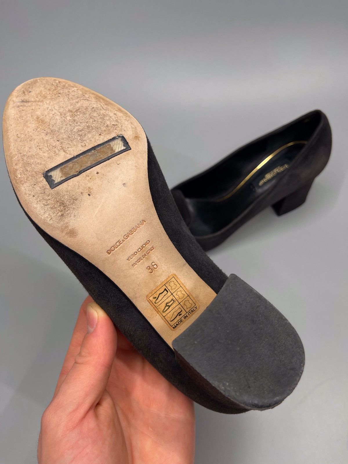 Dolce & Gabbana Rare Dolce Gabbana Suede Heels Size US 6 / IT 36 - 10 Thumbnail