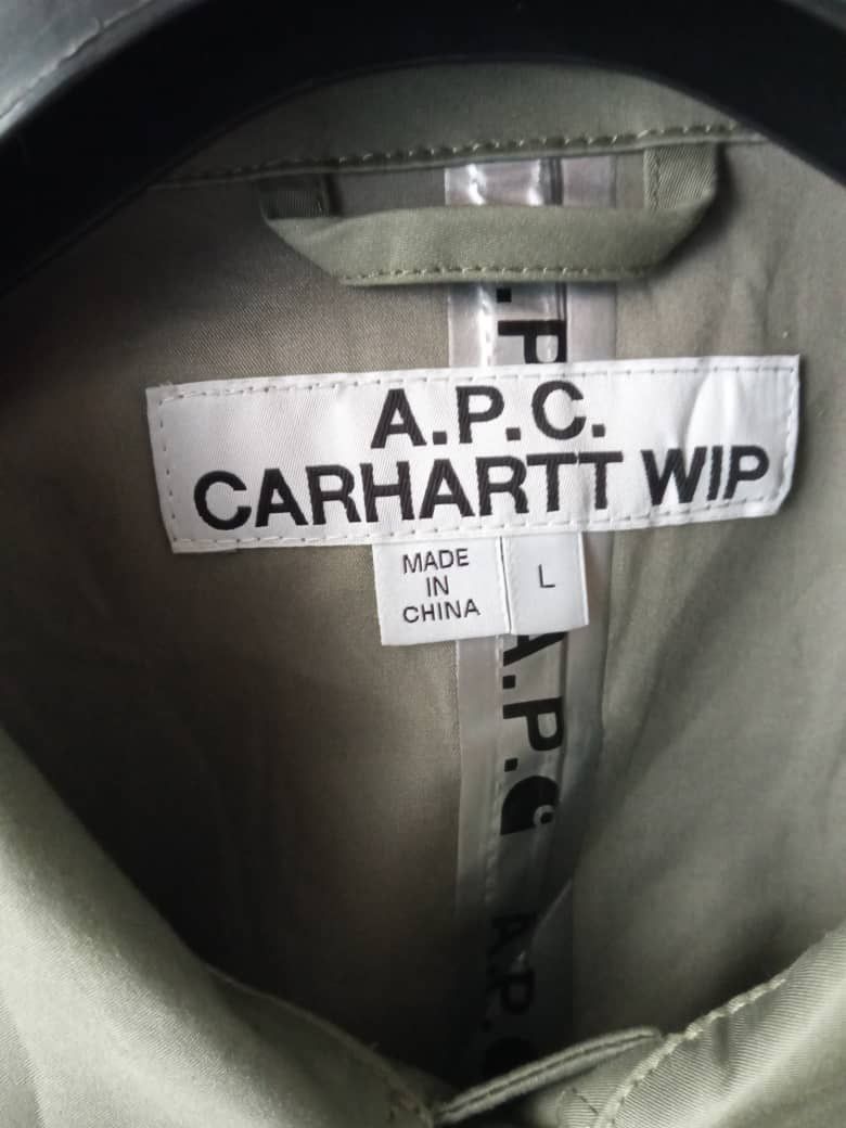 A.P.C. × Carhartt Wip A.P.C. x Carhartt WIP Mishiguene Jacket Kaki Size US L / EU 52-54 / 3 - 4 Thumbnail