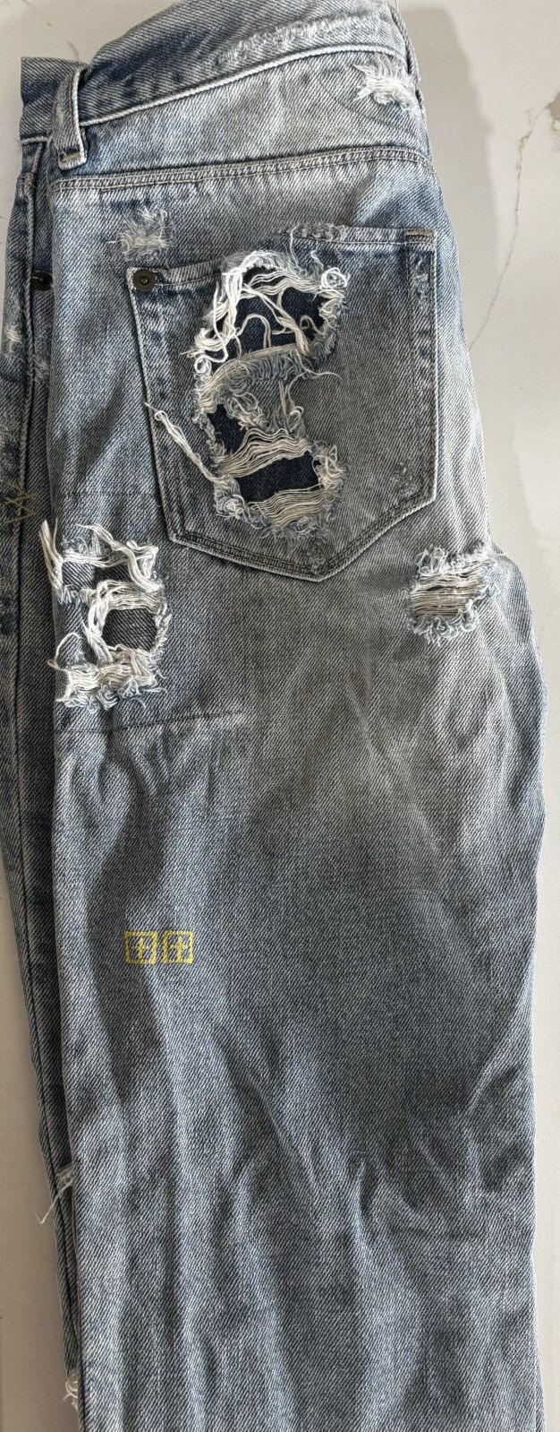 Ksubi Ksubi Men's Distressed Straight Jeans Size US 26 / EU 42 - 3 Thumbnail