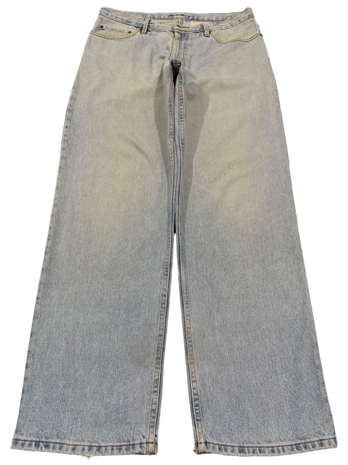 Vintage Y2K Eddie Bauer Pre Washed Baggy Loose Ripped Jeans