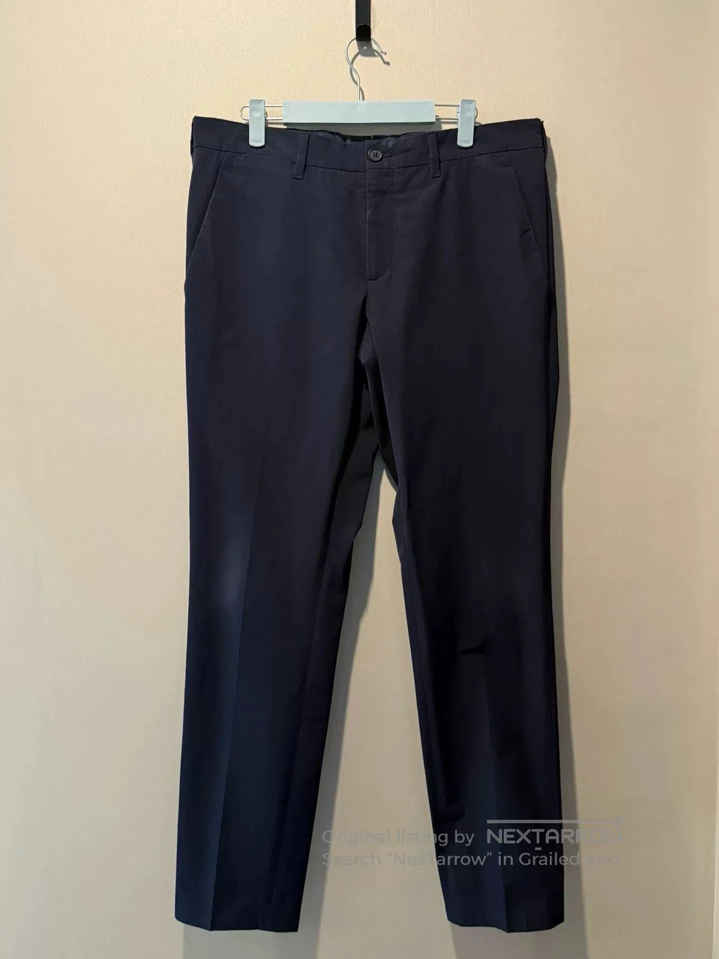 Prada Prada Dark Blue Straight Leg Trousers. Size US 32 / EU 48 - 1 Thumbnail