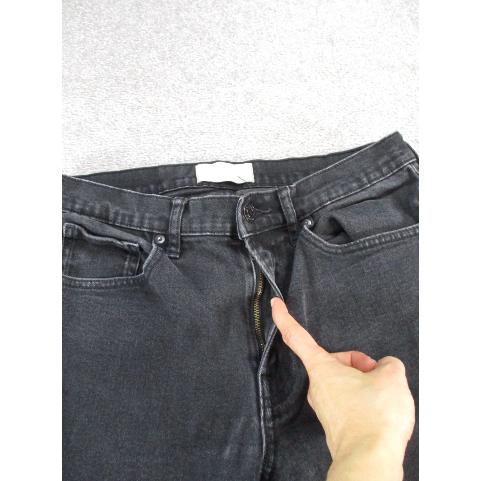 Everlane Everlane Jeans Mens 32X30 Dark Gray Denim Slim Fit Straight Regular Mens Size US 32 / EU 48 - 3 Thumbnail