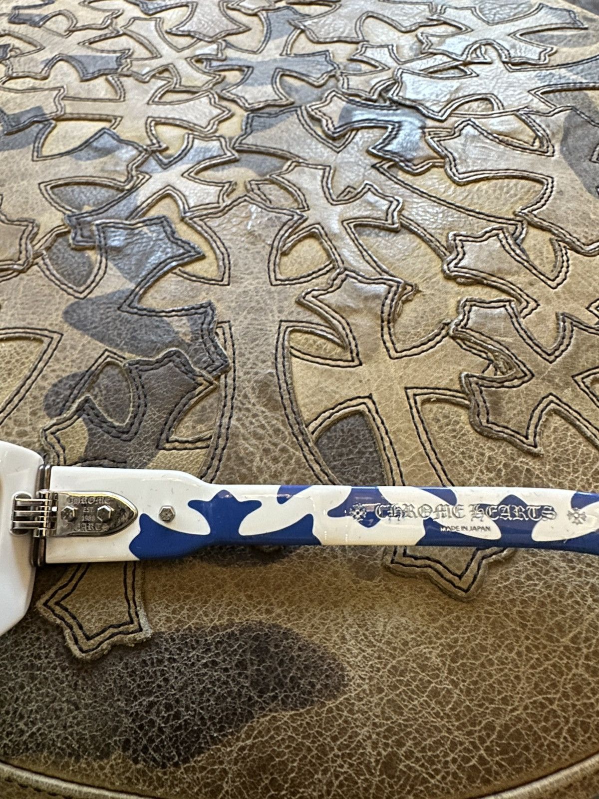 Chrome Hearts CHROME HEARTS WHITE & BLUE ZELDA GLASSES Size ONE SIZE - 5 Thumbnail