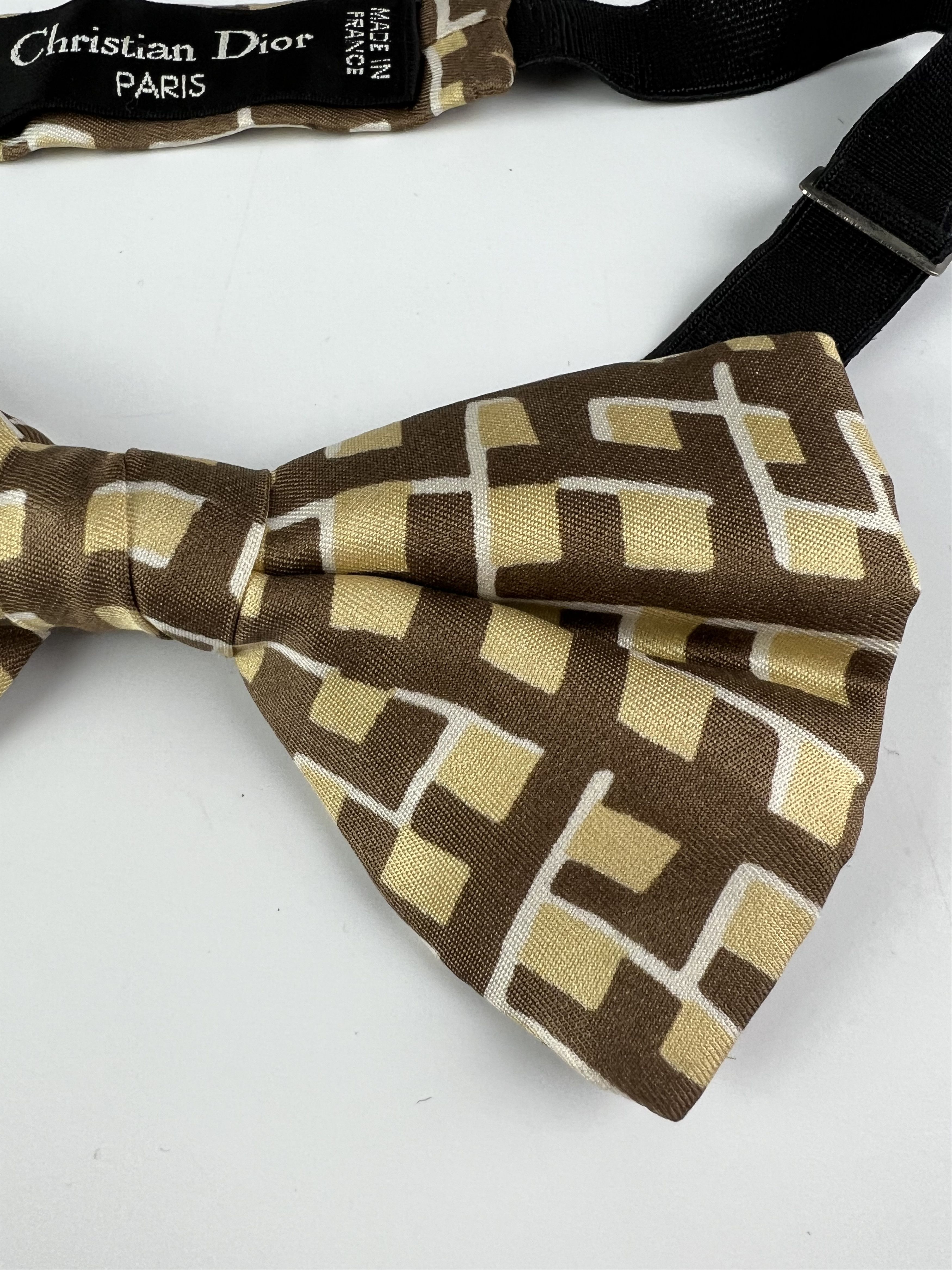 Christian Dior Monsieur × Vintage Christian Dior Very Rare Vintage Silk Bow Tie Size ONE SIZE - 4 Thumbnail