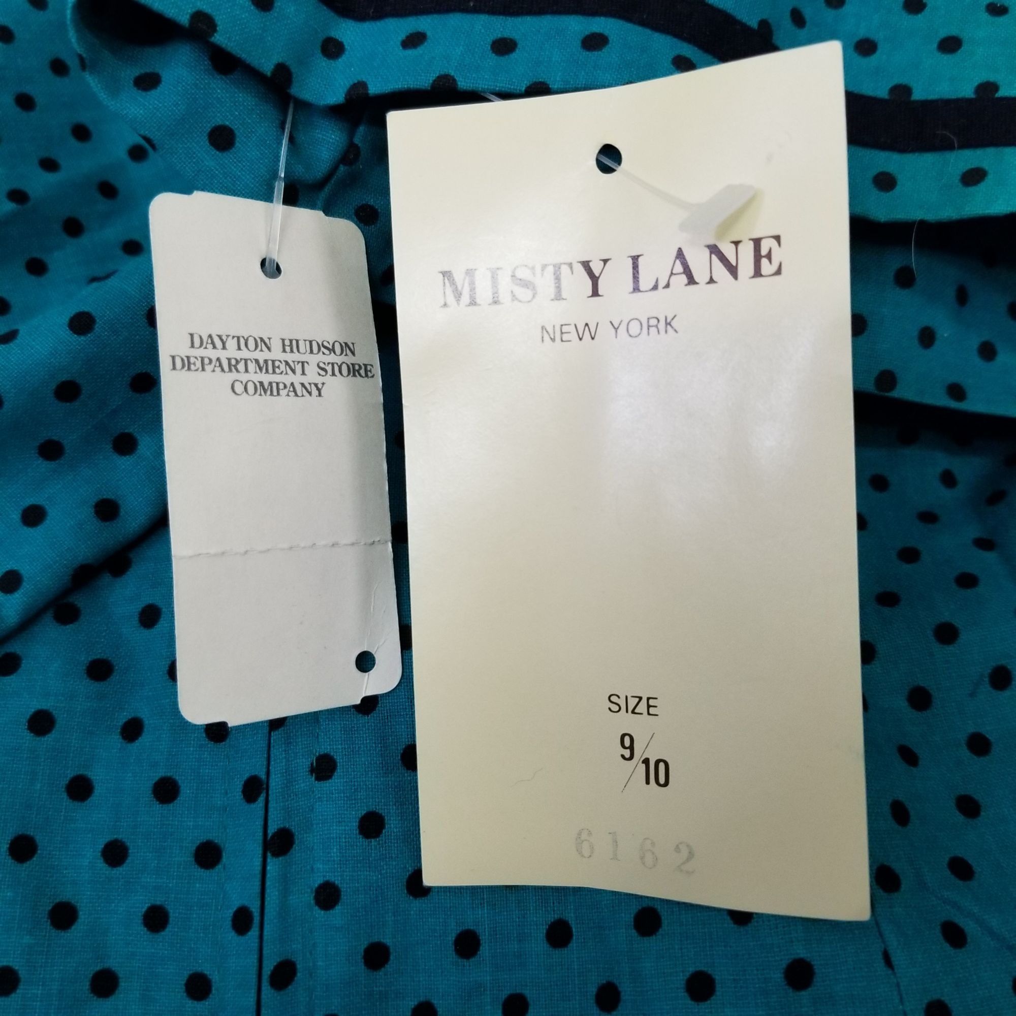 Other Misty Lane 9 10 Sailor Dress Green Black Polka Dot Vintage C Size L / US 10 / IT 46 - 5 Thumbnail