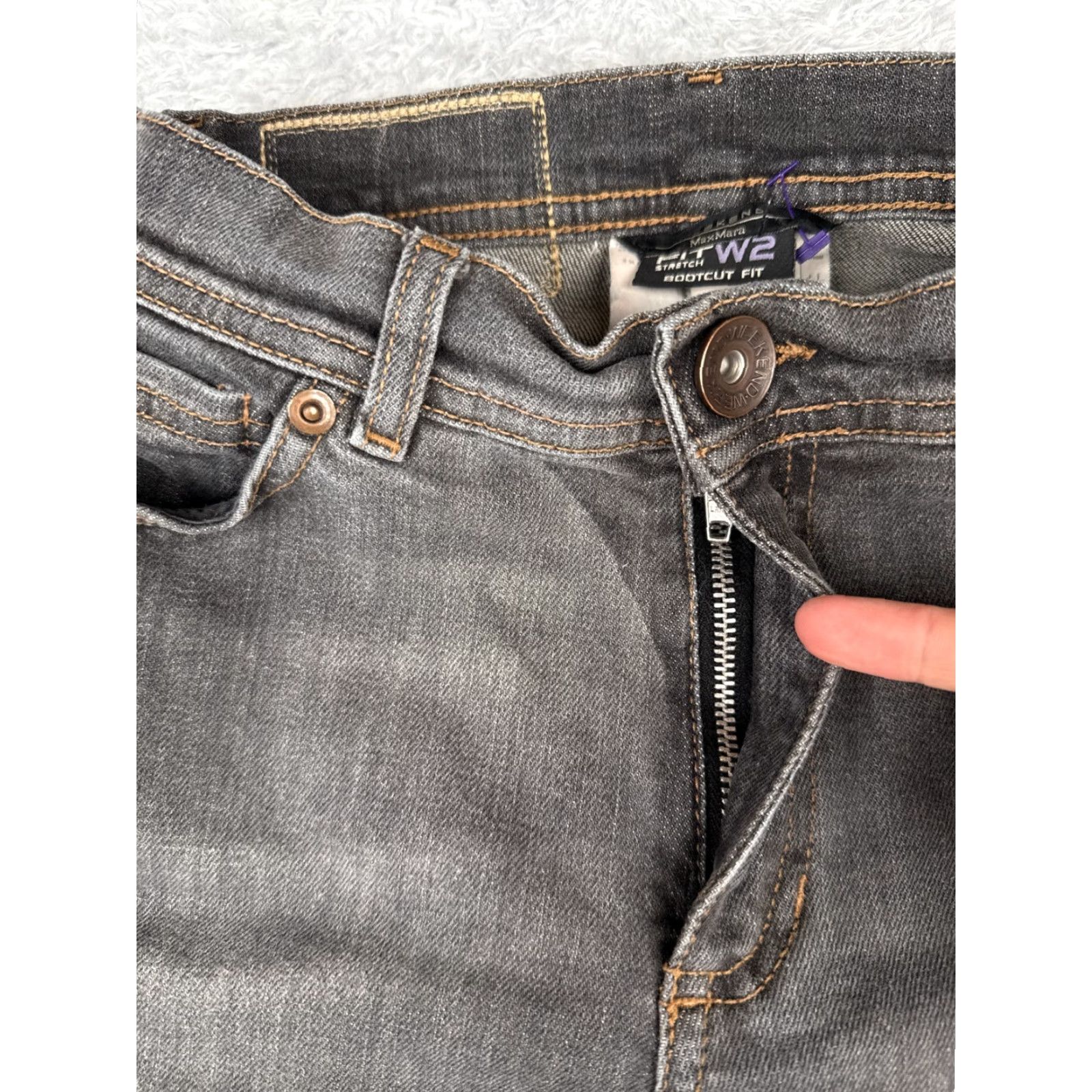 Max Mara Weekend Max Mara Jeans Womens Flared Low Rise Black Cotton Blend 4 25x30 Denim 5-Pocket Womens Slimming Comfort Size 27" / US 4 / IT 40 - 5 Thumbnail