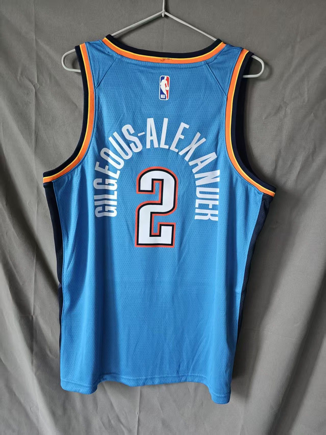 NBA Oklahoma City Thunder 2 Shai Gilgeous-Alexander Jersey Blue Size US M / EU 48-50 / 2 - 2 Thumbnail