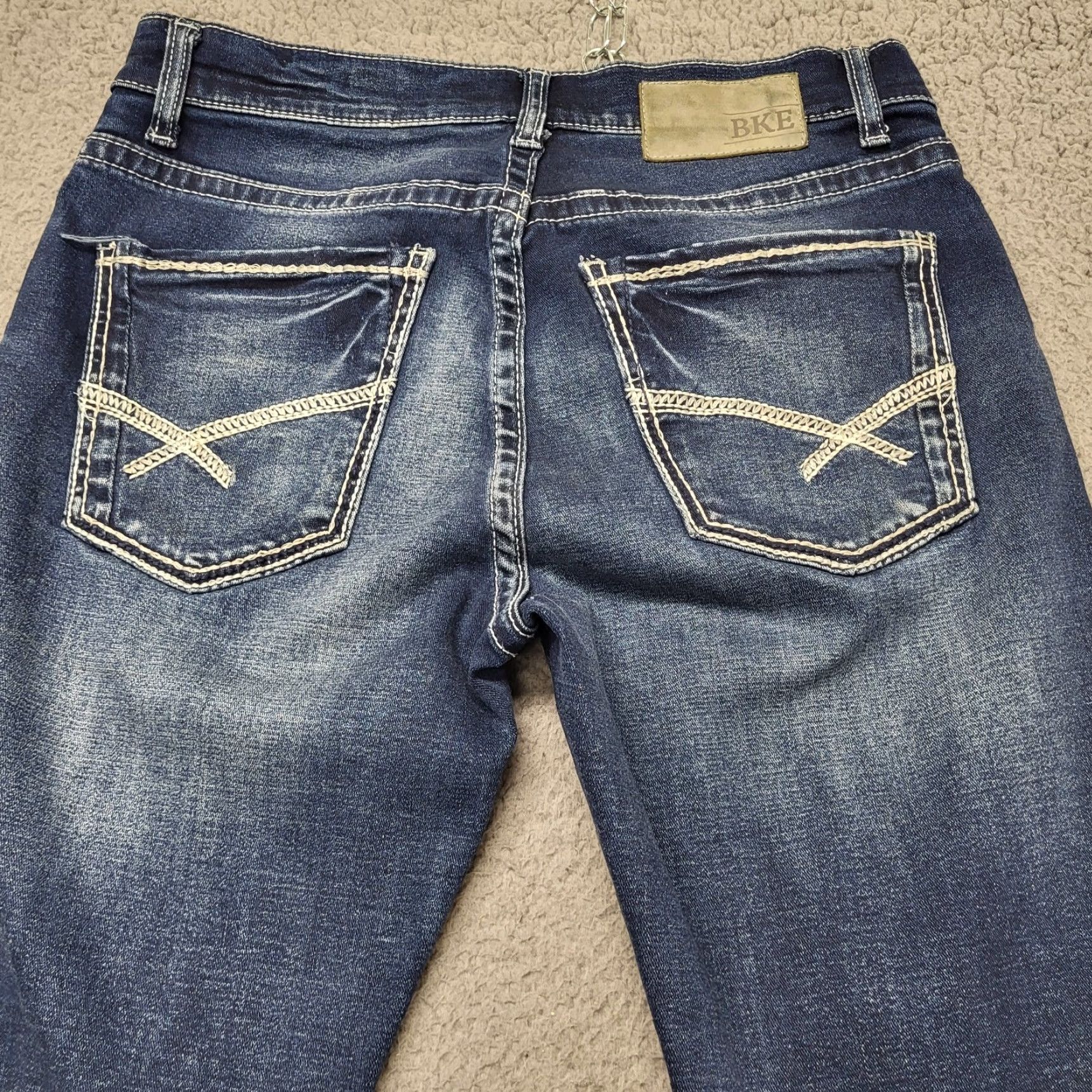 Vintage BKE Alec Straight Stretch Jean Mens Size 32x34 Light Low Rise Denim Actual 30x34 Size US 32 / EU 48 - 4 Thumbnail