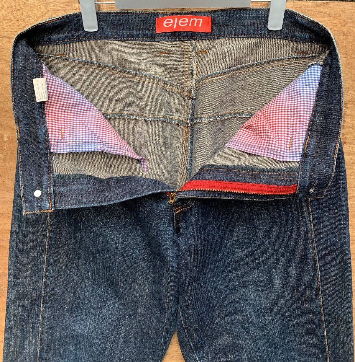 Japanese Brand 🔥🔥 elem Men Blue Denim Jeans Size US 33 - 21 Thumbnail