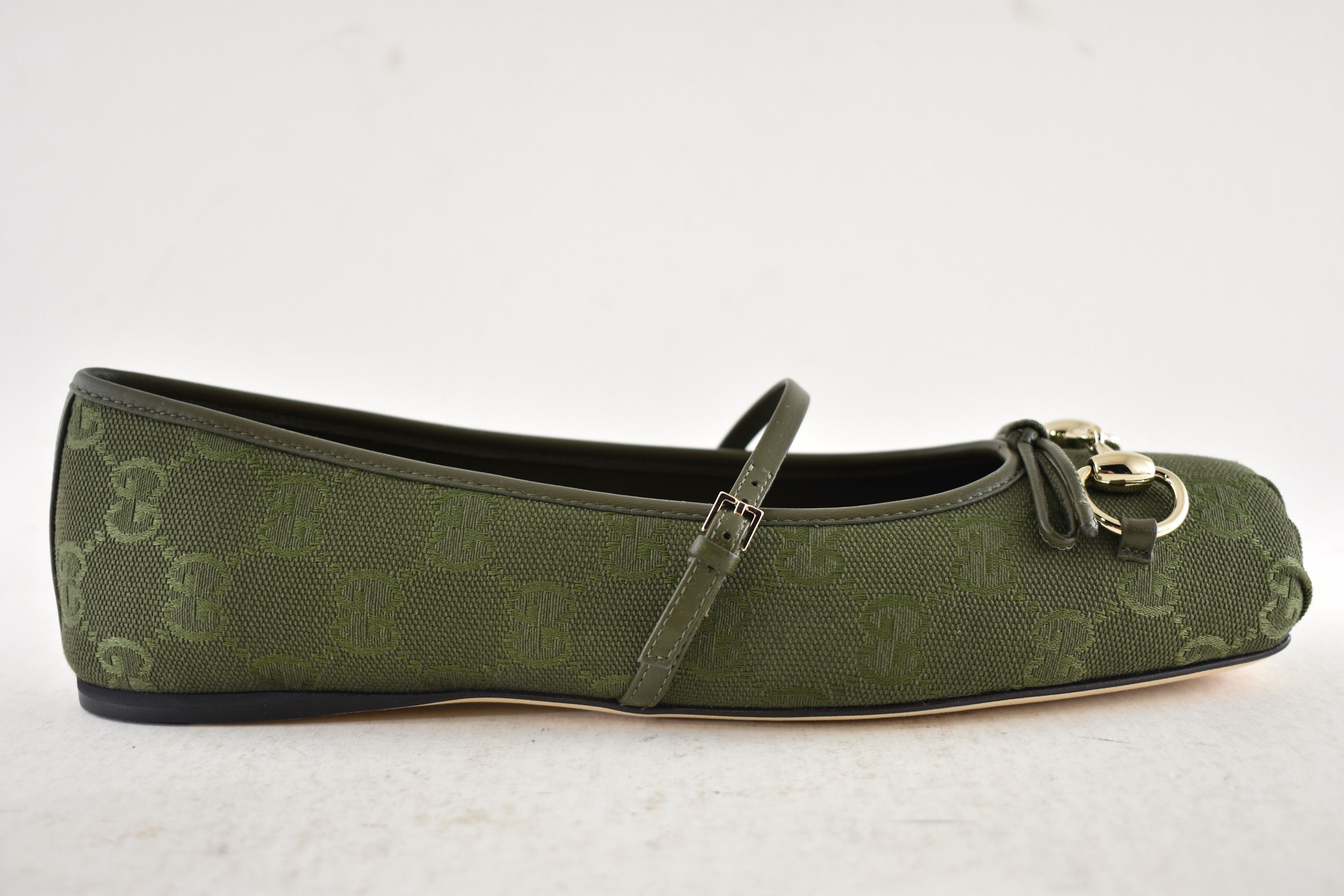 Gucci Gucci GG Logo Horsebit Maryjane Ballerina Ballet Flat 37 Size US 7 / IT 37 - 2 Thumbnail
