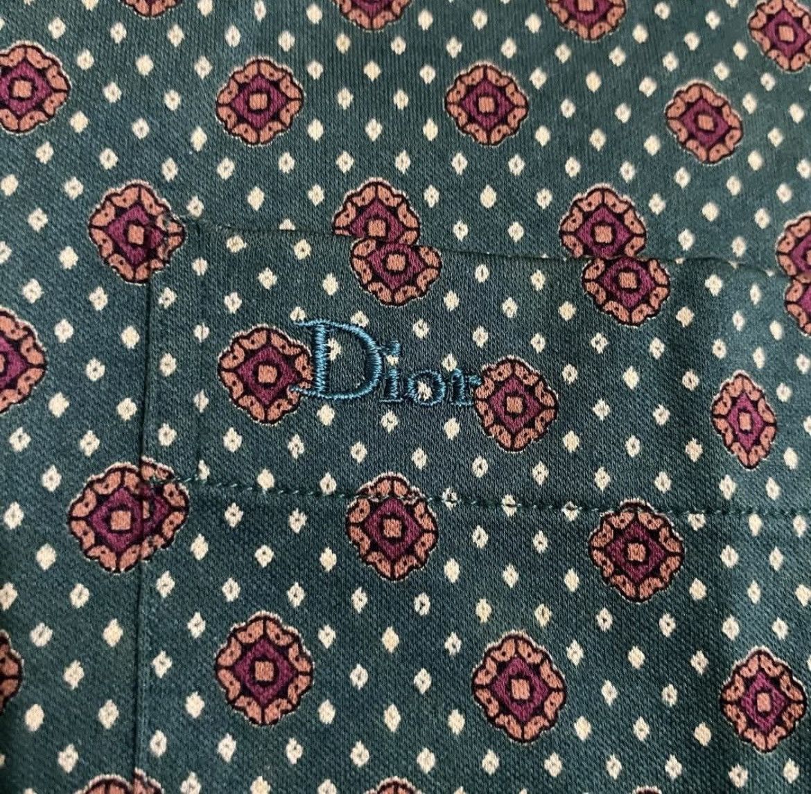 Dior Vintage Christian Dior Monsieur Patern Long Sleeve Shirt Size US M / EU 48-50 / 2 - 2 Thumbnail