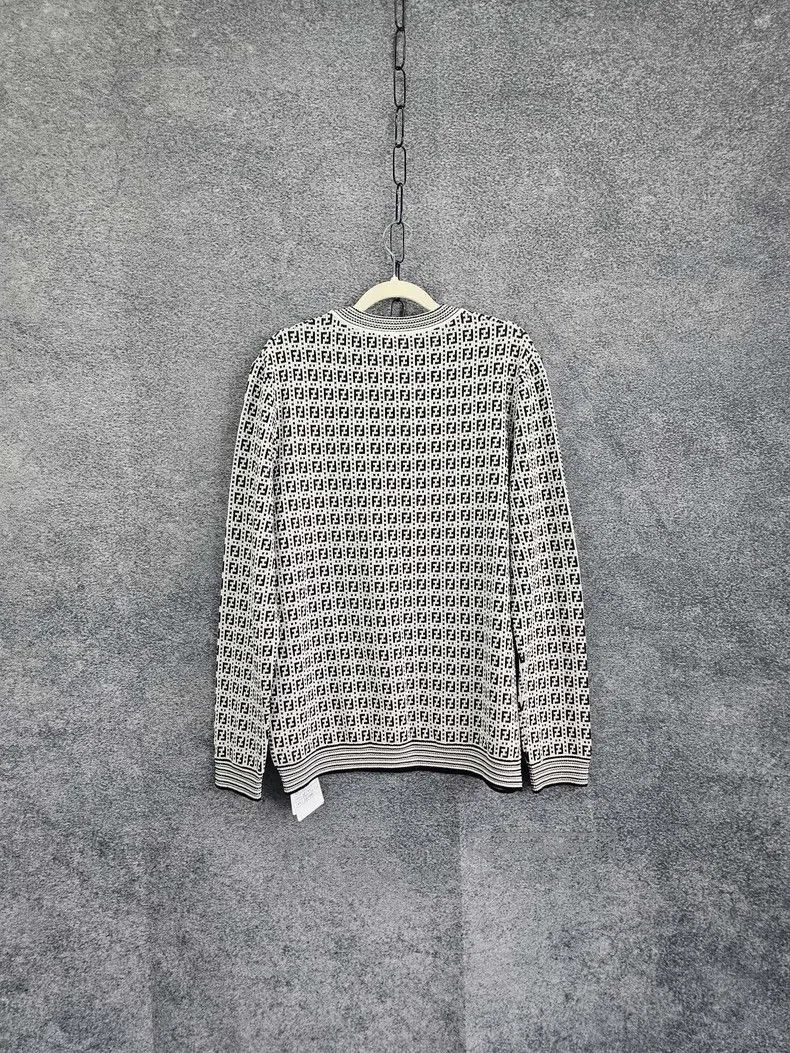 Fendi Fendi All-over print round neck knit Size US M / EU 48-50 / 2 - 2 Thumbnail