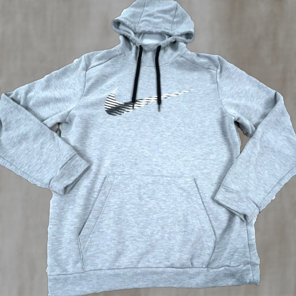 Nike Nike Hoodie Men Medium Gray Sweatshirt Dri-Fit Pullover Swoosh Logo 90s Retro Grunge Size US M / EU 48-50 / 2 - 1 Thumbnail