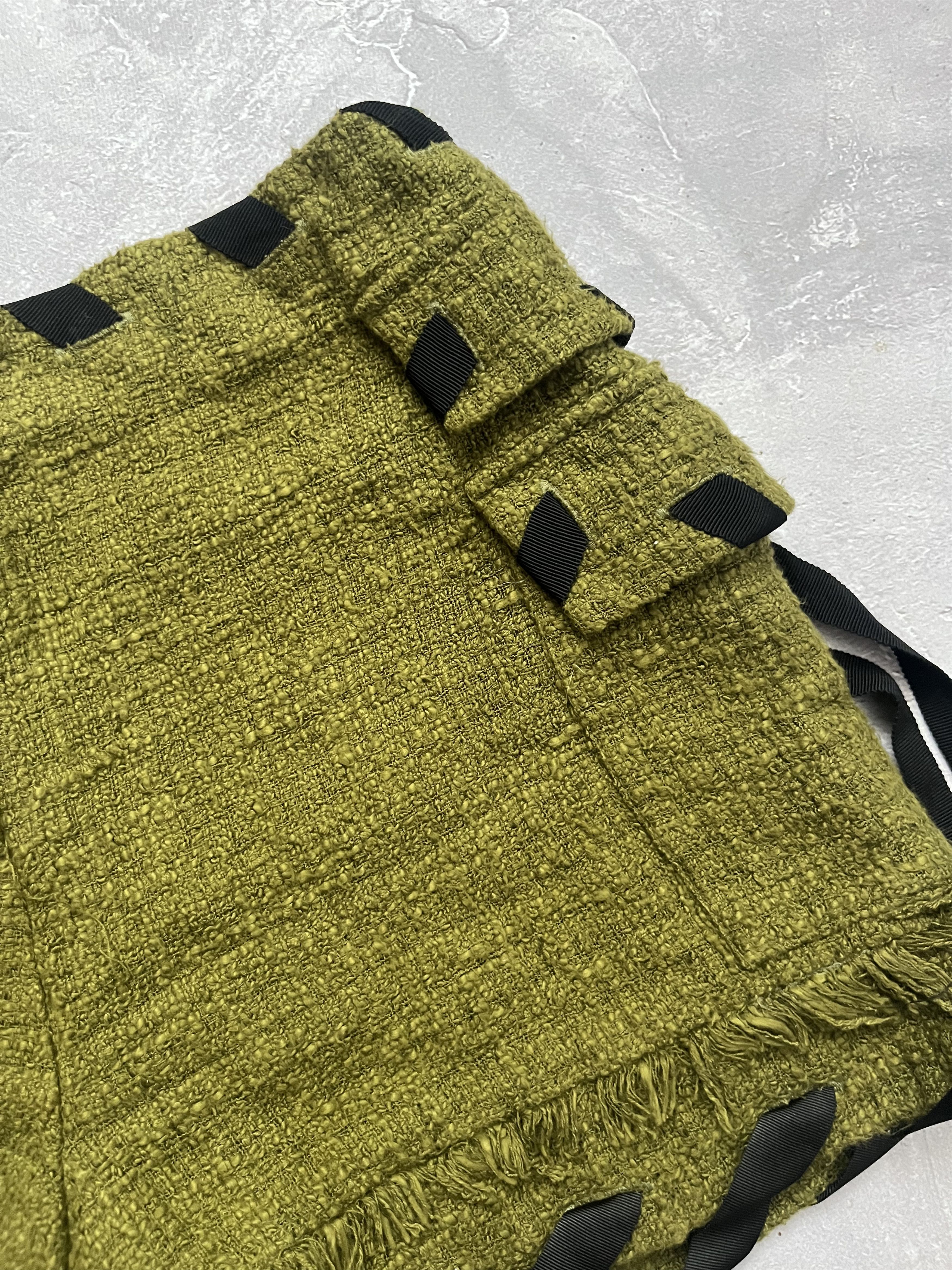 MSGM MSGM Milano Tweed Cargo Shorts Ribbon Lace Trim Size IT 40 Size 27" / US 4 / IT 40 - 4 Thumbnail