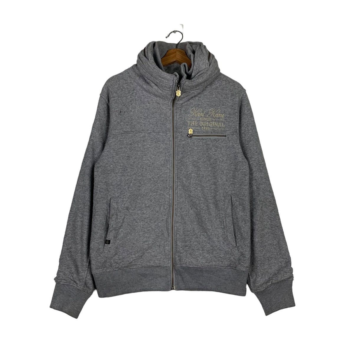 Karl Kani KARL KANI Big Logo Hooded Zipper Sweater Jacket #0148-C8 Size US M / EU 48-50 / 2 - 1 Thumbnail