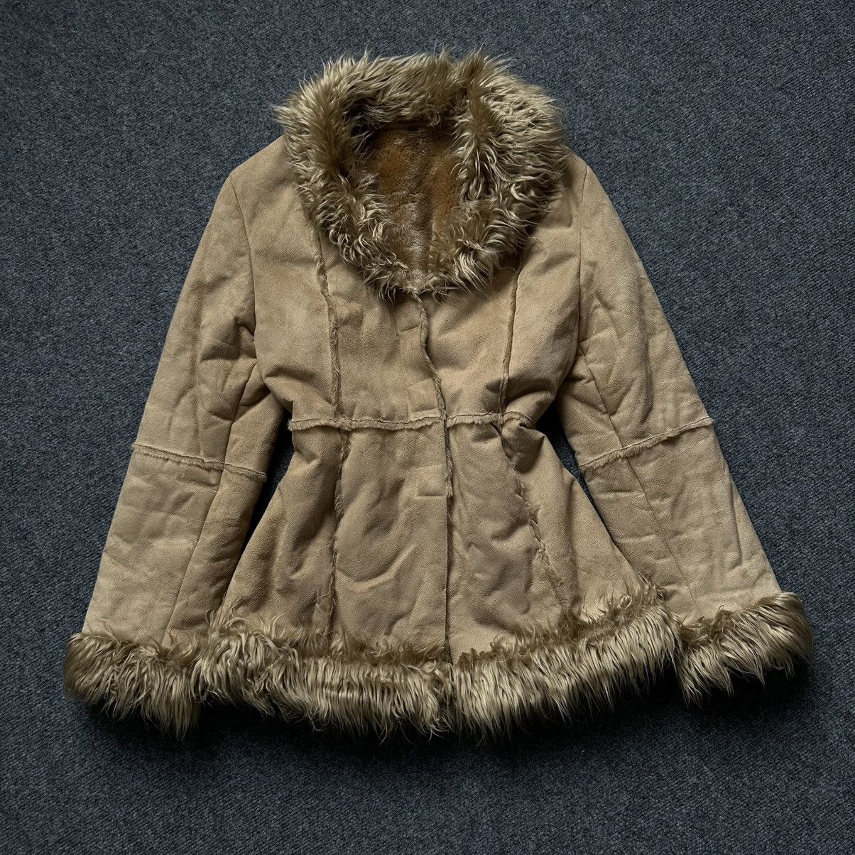 Japanese Brand VTG Japanese Style Women’s Sheepskin Coat Winter Jacket Size M / US 6-8 / IT 42-44 - 3 Thumbnail