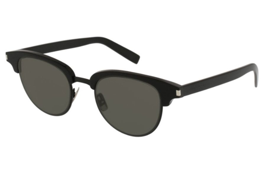 Yves Saint Laurent Yves Saint Laurent - YSL SL 160 001 SLIM Sunglasses Black Size ONE SIZE - 1 Thumbnail