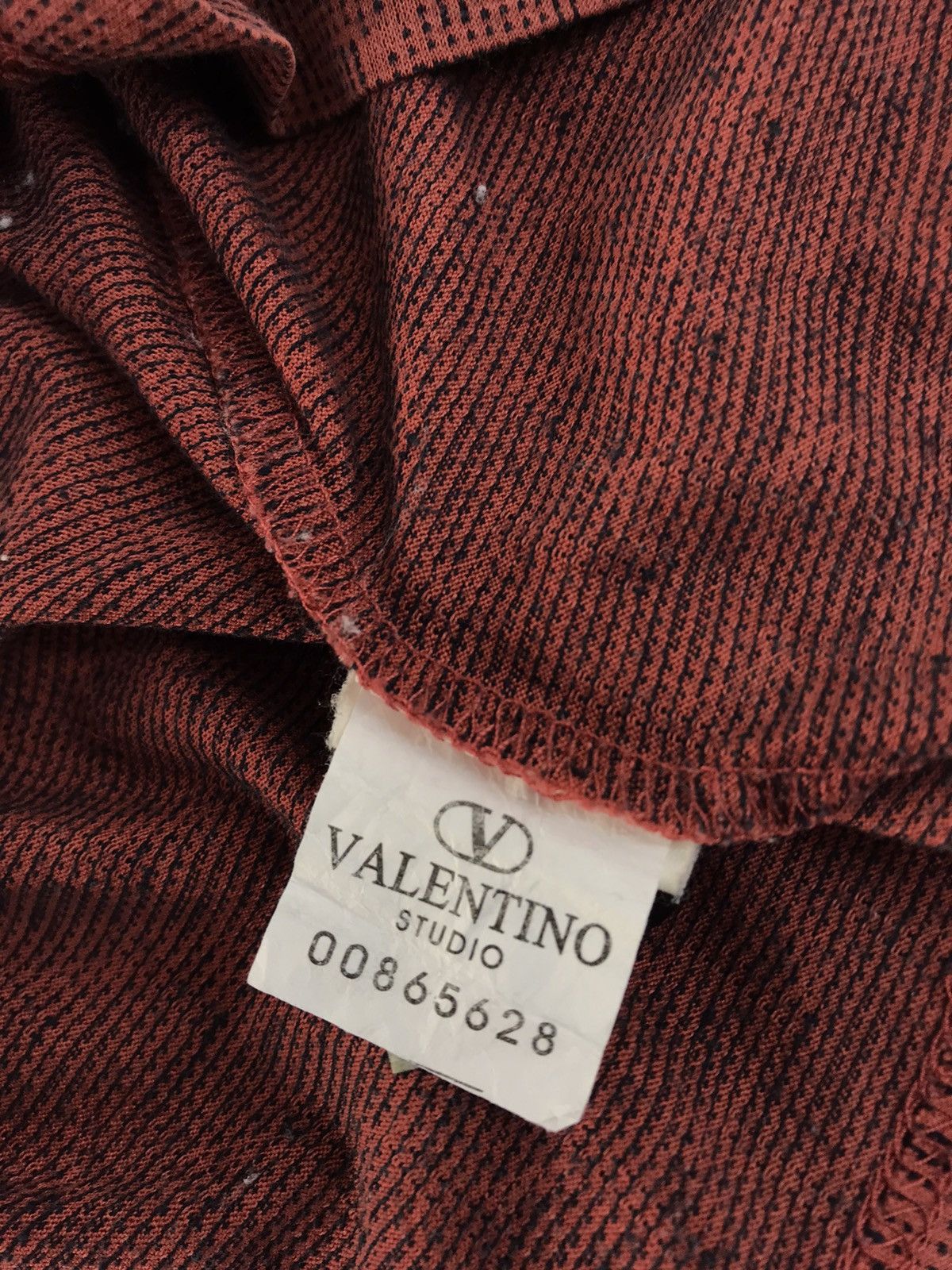 Designer Valentino Studio Single Pocket Longsleeve Polo Printed Size US M / EU 48-50 / 2 - 7 Thumbnail