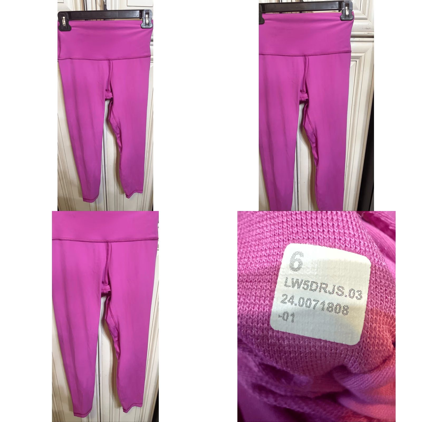Lululemon Lululemon Women's Leggings Pink Size 6 Athletic Pull On High-Rise Size 28" / US 6 / IT 42 - 8 Thumbnail