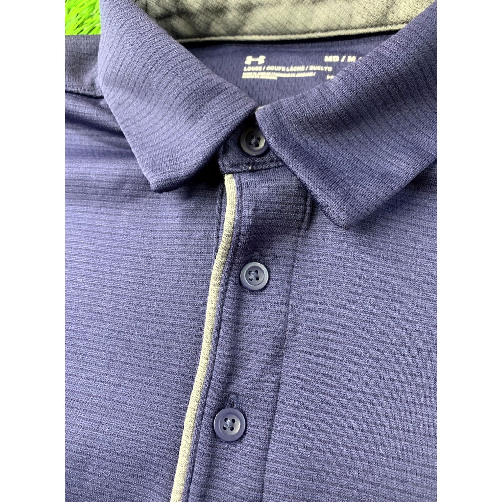 Under Armour Under Armour HeatGear 2020 Training Polo Shirt Jersey Adult Medium Navy Blue Gray Mens Size US M / EU 48-50 / 2 - 4 Thumbnail