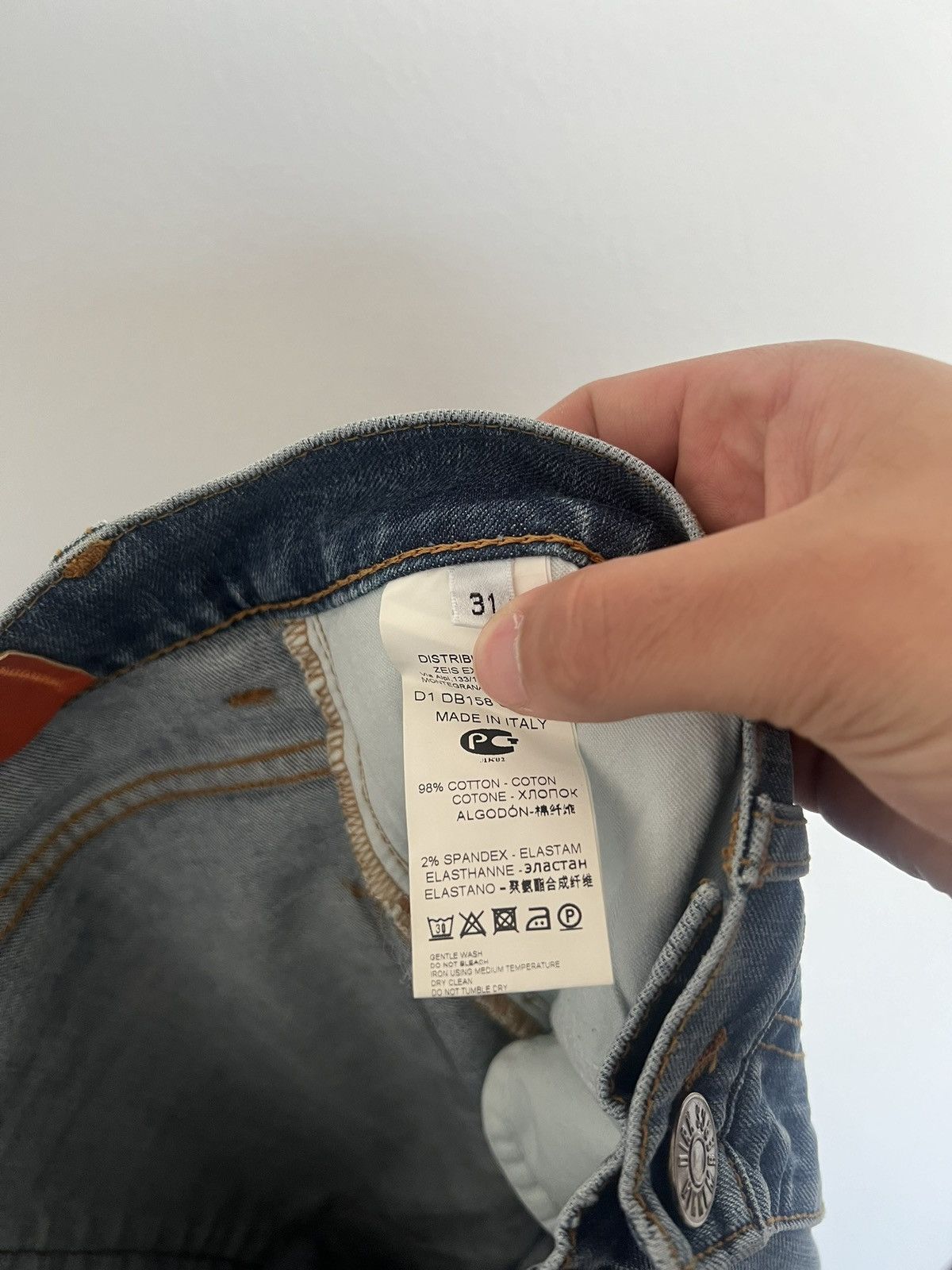 Dirk Bikkembergs Bikkembergs Men’s Double Zip Staight Cut Jeans Size US 31 - 6 Thumbnail