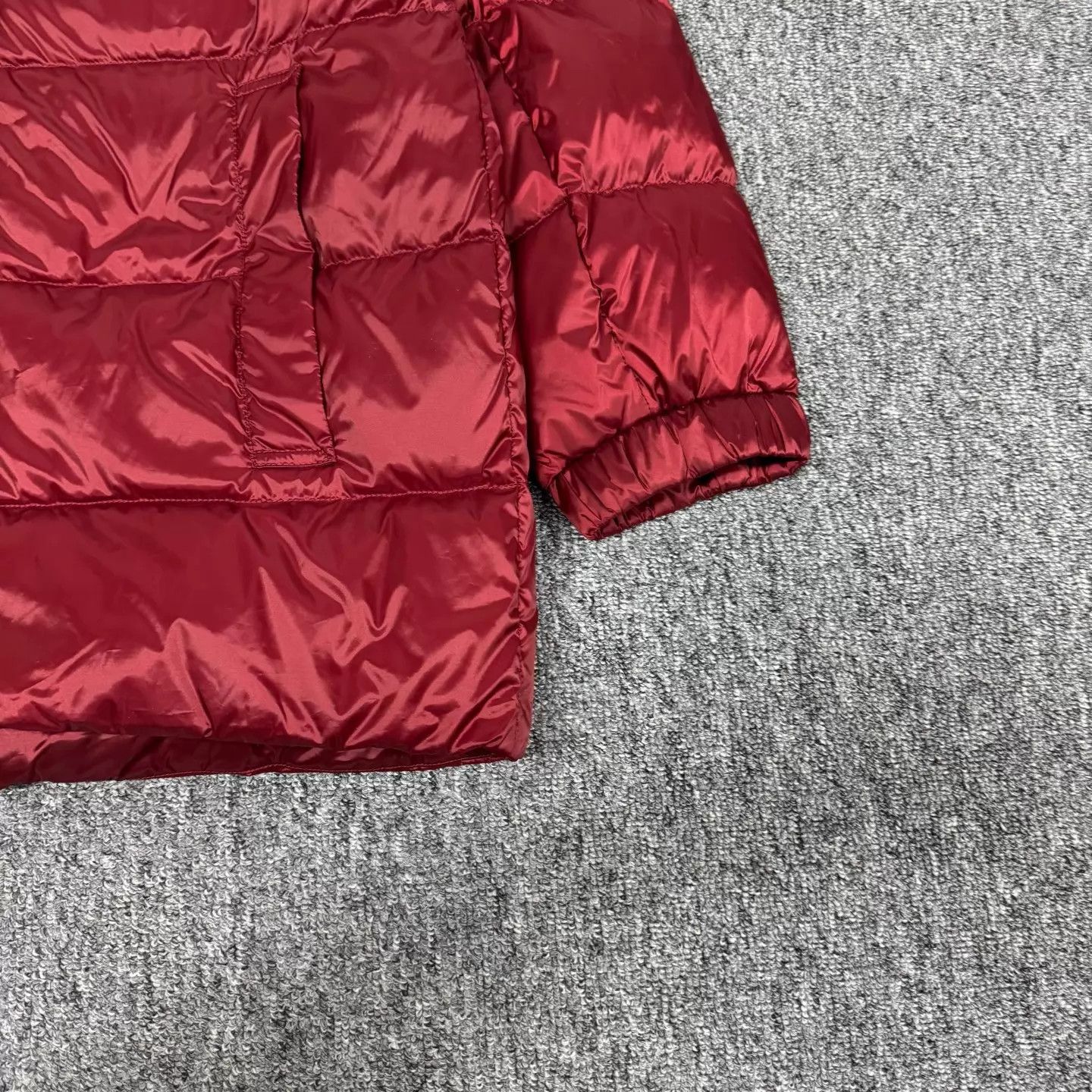 Max Mara MaxMara Wine Red Satin Hooded Down Coat 36 Size S / US 4 / IT 40 - 3 Thumbnail