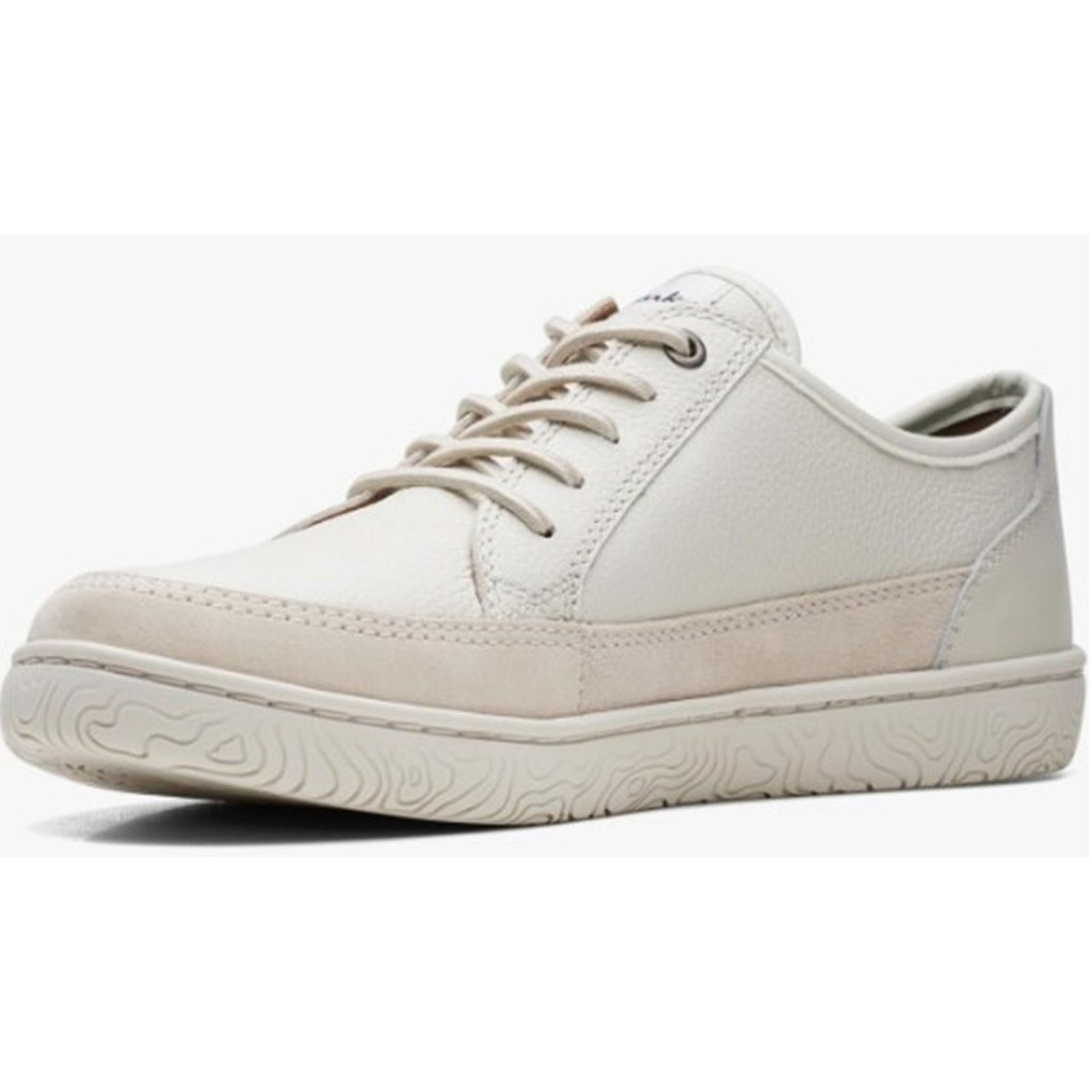 Topo Designs Clarks Men's Hodson Lace Sneaker Ivory Leather Size 12M Size US 12 / EU 45 - 1 Thumbnail
