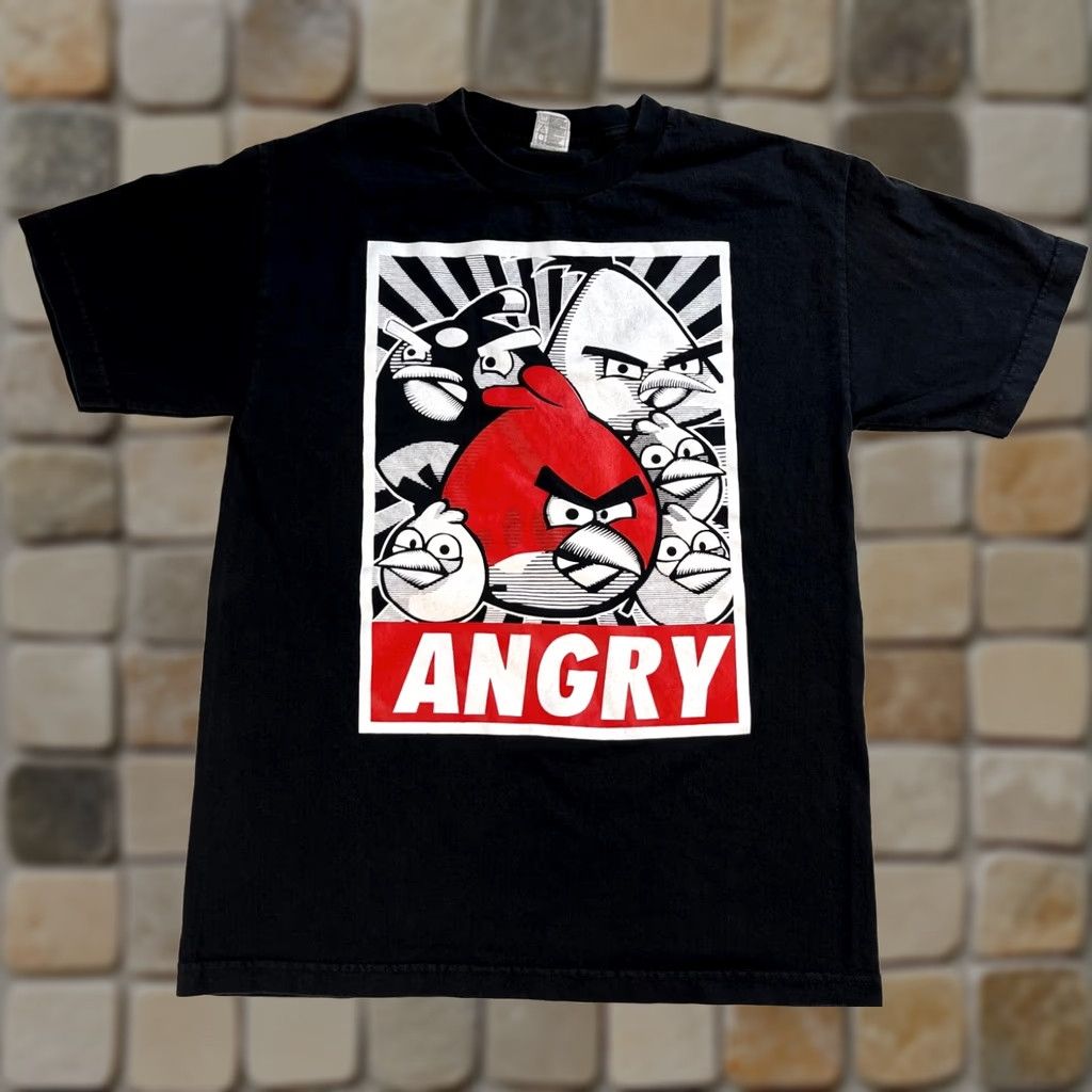 Vintage VINTAGE Angry Birds T-Shirt Unisex Adults M Black 100% Cotton Graphic Print Size Medium Size US M / EU 48-50 / 2 - 1 Thumbnail