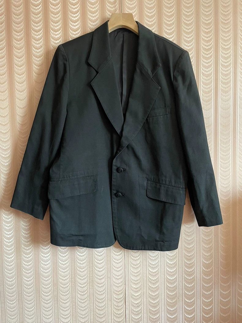 Issey Miyake issey miyake size:L Black washed cotton suit jacket Size 34R - 1 Thumbnail