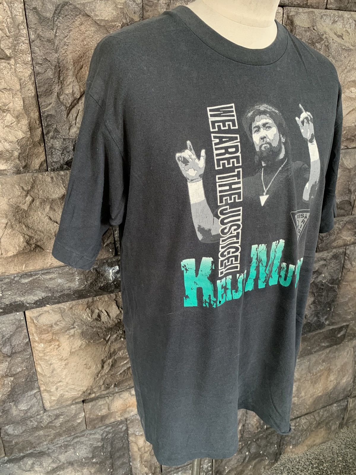 WWF Vintage 90s Keiji Mutoh NJPW/AJPW/NWA Aristrist T shirt Size US L / EU 52-54 / 3 - 5 Thumbnail